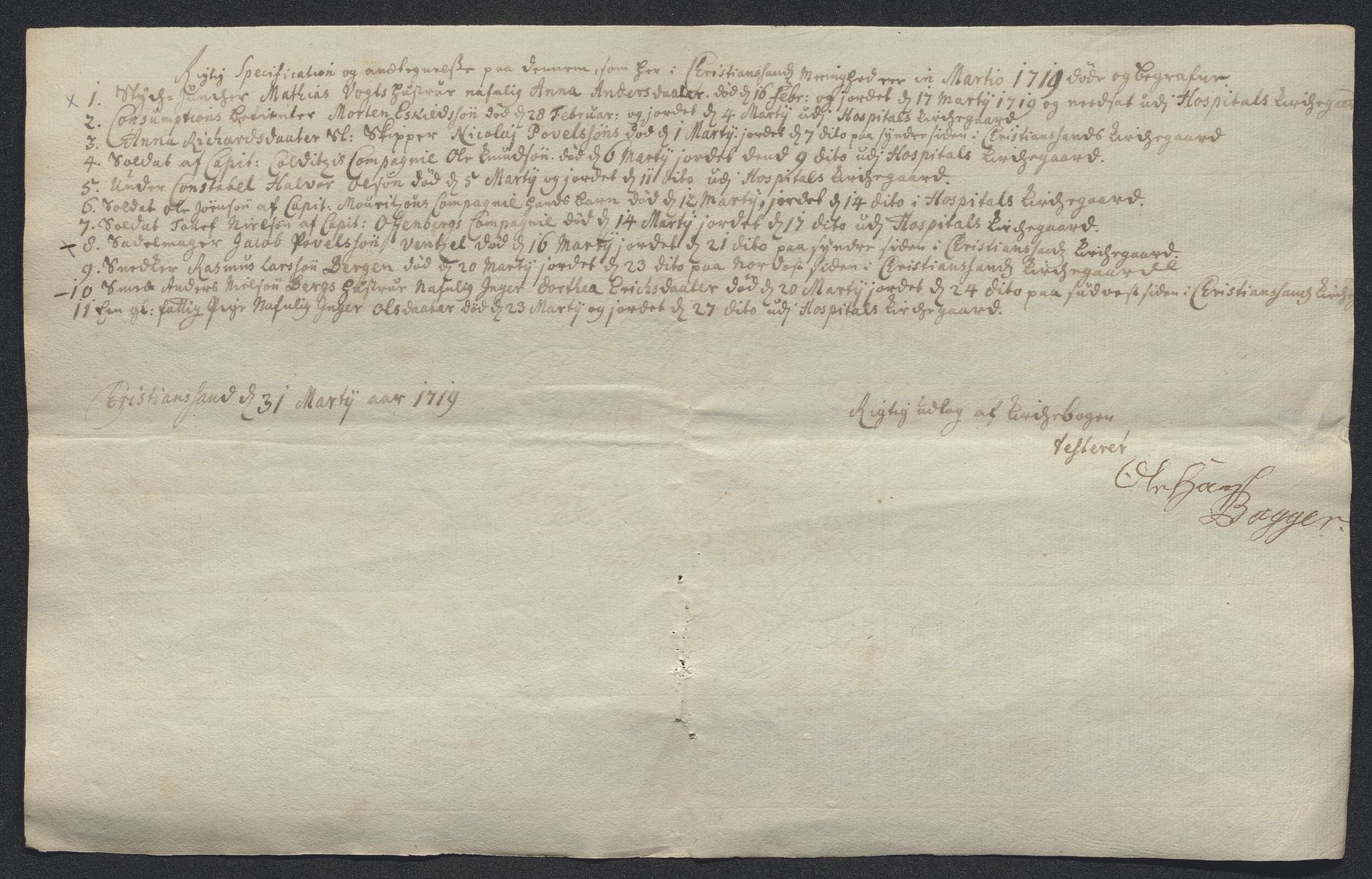 Rentekammeret inntil 1814, Reviderte regnskaper, Byregnskaper, AV/RA-EA-4066/R/Rm/L0286: [M19] Sikt og sakefall, 1719-1727, s. 30