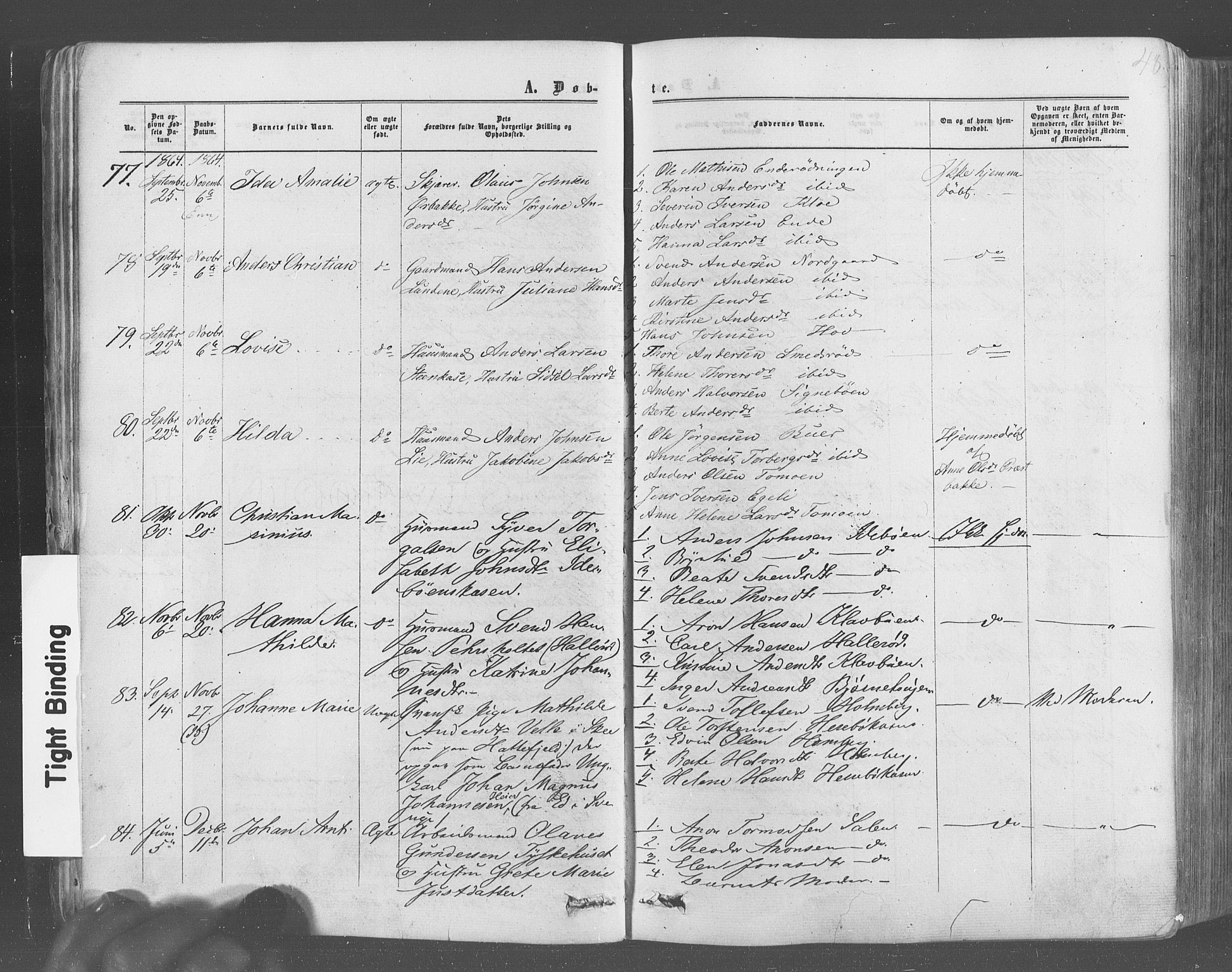 Idd prestekontor Kirkebøker, AV/SAO-A-10911/F/Fc/L0005: Ministerialbok nr. III 5, 1861-1877, s. 48