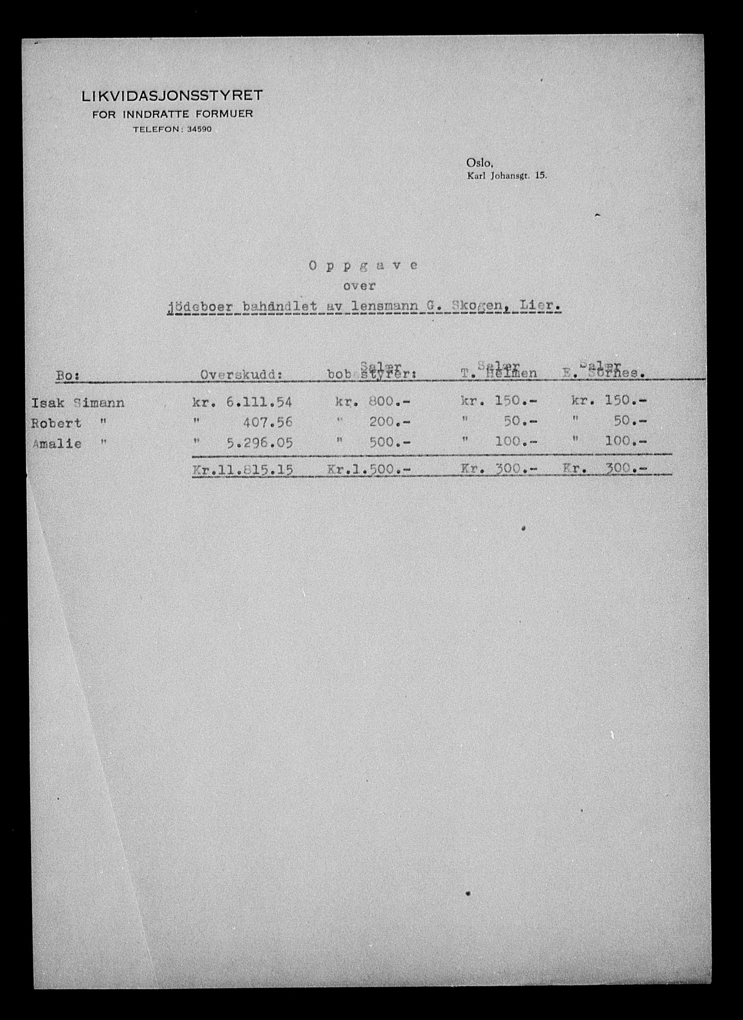 Justisdepartementet, Tilbakeføringskontoret for inndratte formuer, RA/S-1564/H/Hc/Hcd/L1007: --, 1945-1947, s. 64