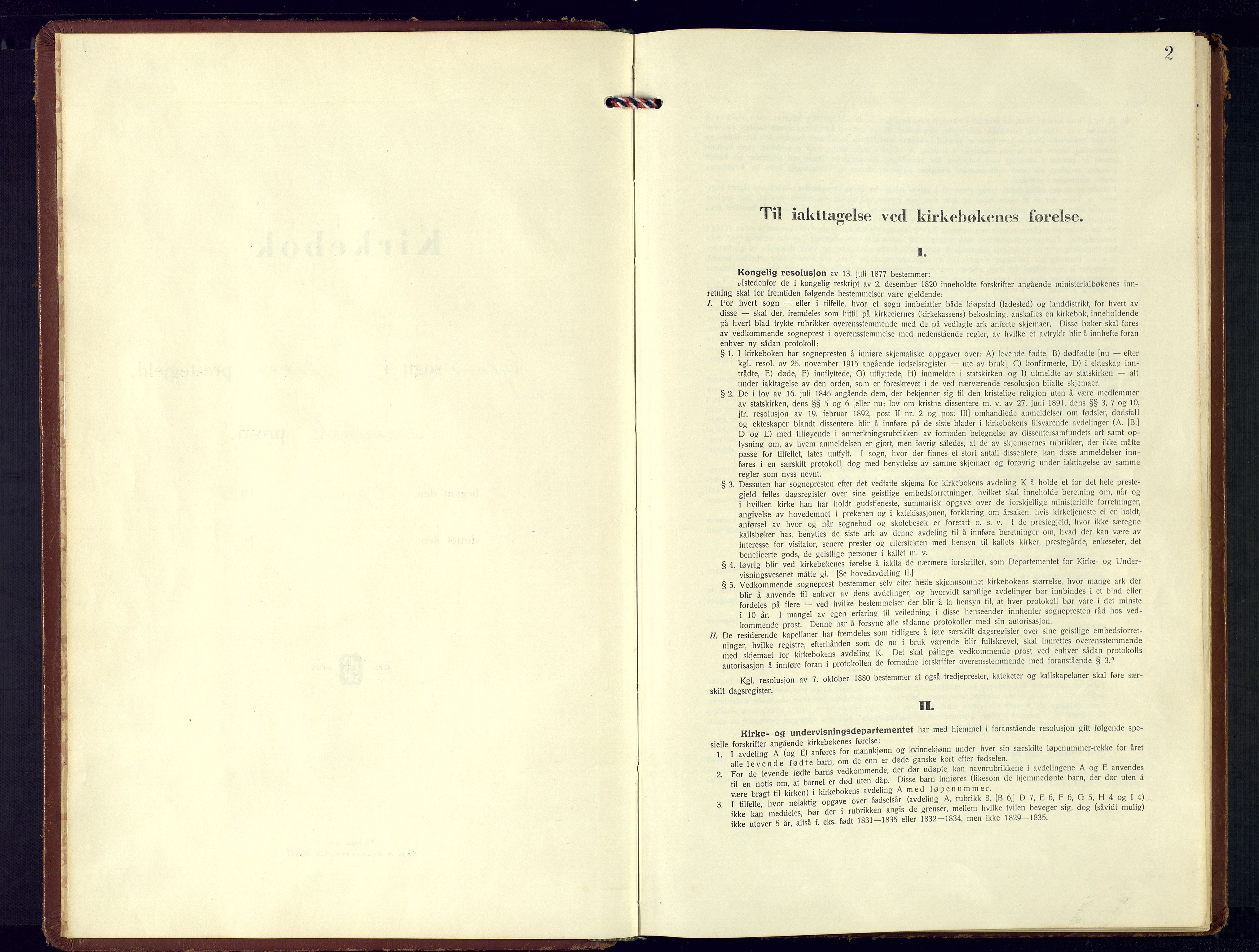 Bakke sokneprestkontor, AV/SAK-1111-0002/F/Fb/Fbb/L0006: Klokkerbok nr. B 6, 1944-1976, s. 2