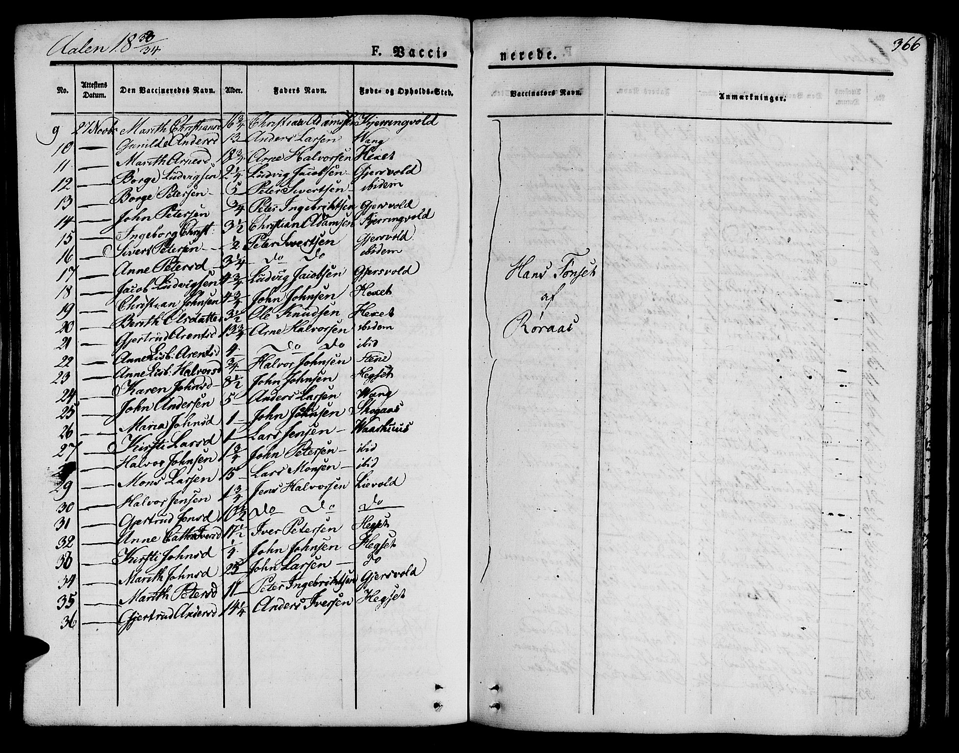 Ministerialprotokoller, klokkerbøker og fødselsregistre - Sør-Trøndelag, SAT/A-1456/685/L0962: Ministerialbok nr. 685A05 /3, 1829-1845, s. 366