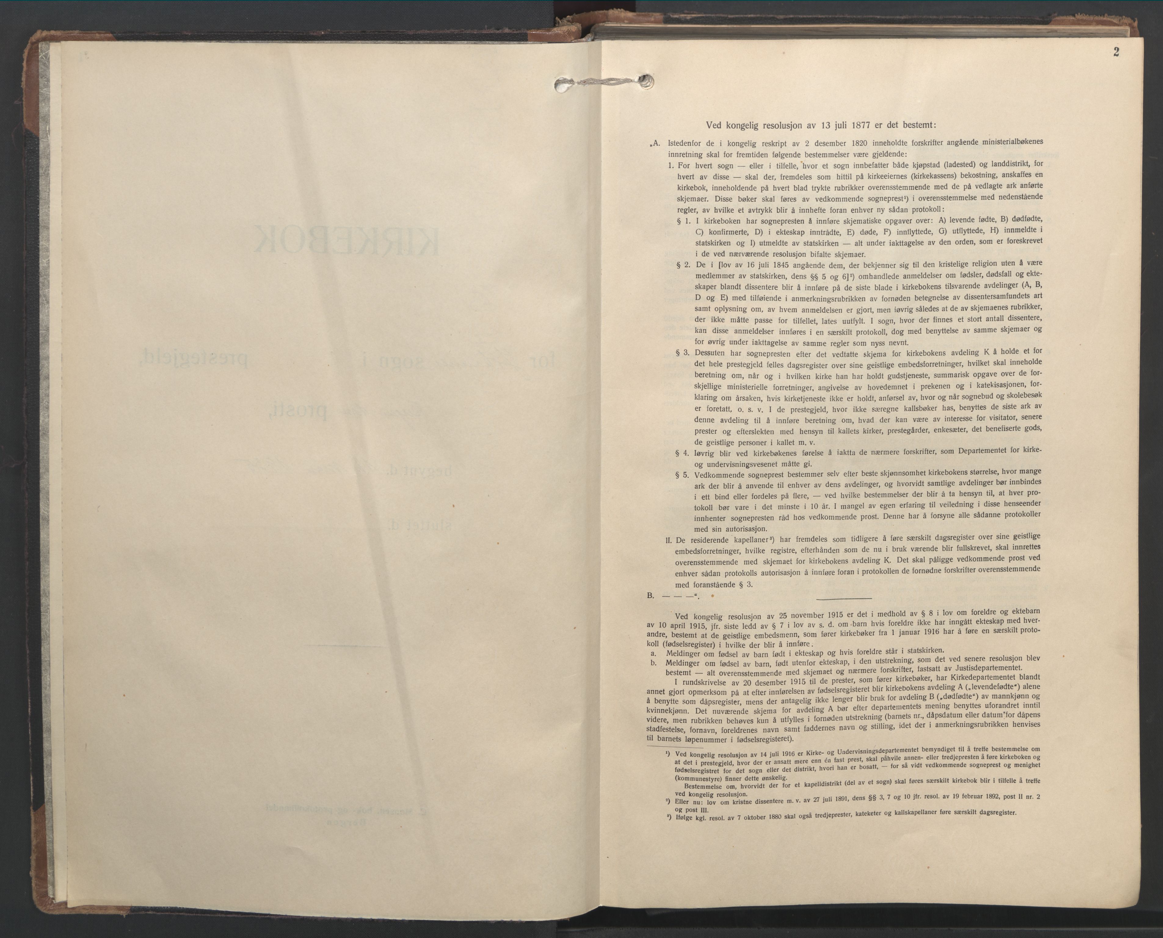 Johanneskirken sokneprestembete, SAB/A-76001/H/Hab: Klokkerbok nr. B 4, 1935-1966, s. 1b-2a
