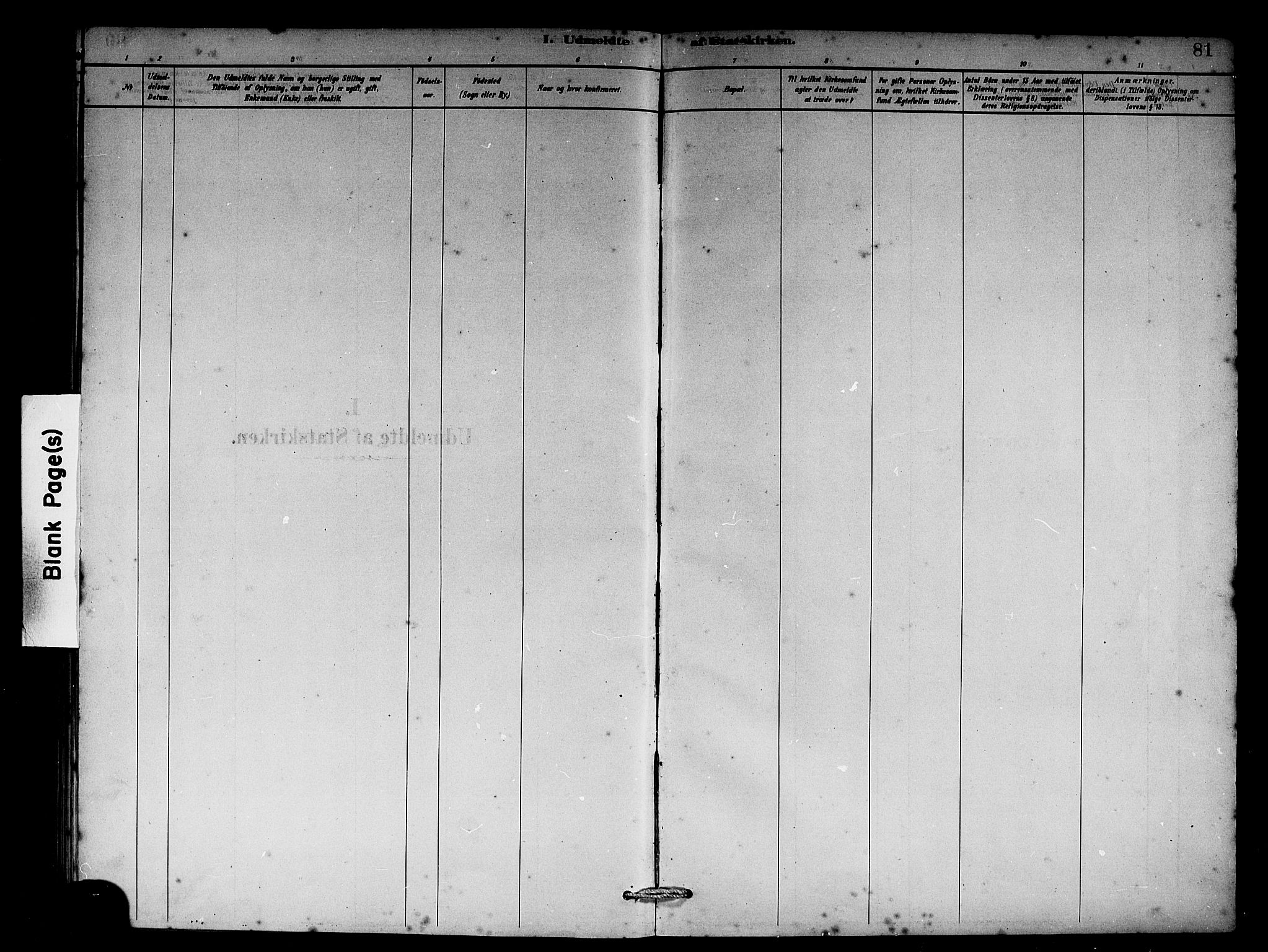 Vik sokneprestembete, AV/SAB-A-81501/H/Hab/Habb/L0002: Klokkerbok nr. B 2, 1878-1893, s. 81