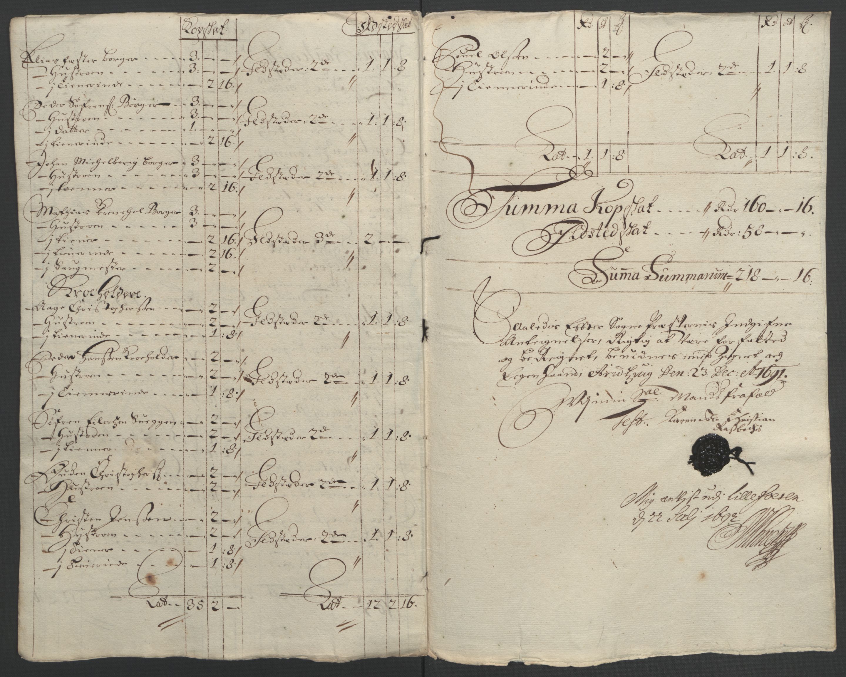 Rentekammeret inntil 1814, Reviderte regnskaper, Fogderegnskap, RA/EA-4092/R56/L3734: Fogderegnskap Nordmøre, 1690-1691, s. 339