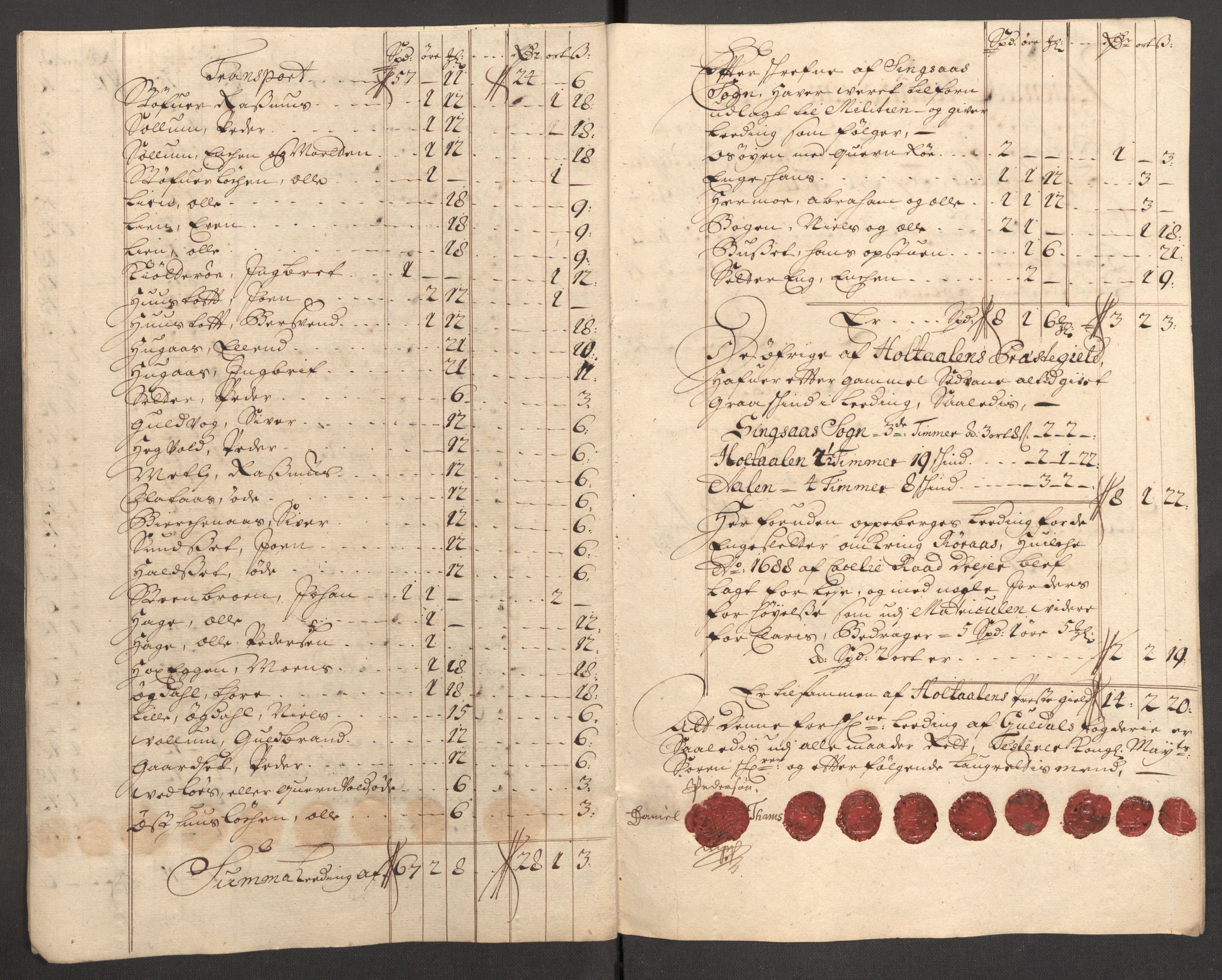 Rentekammeret inntil 1814, Reviderte regnskaper, Fogderegnskap, AV/RA-EA-4092/R60/L3957: Fogderegnskap Orkdal og Gauldal, 1707, s. 338