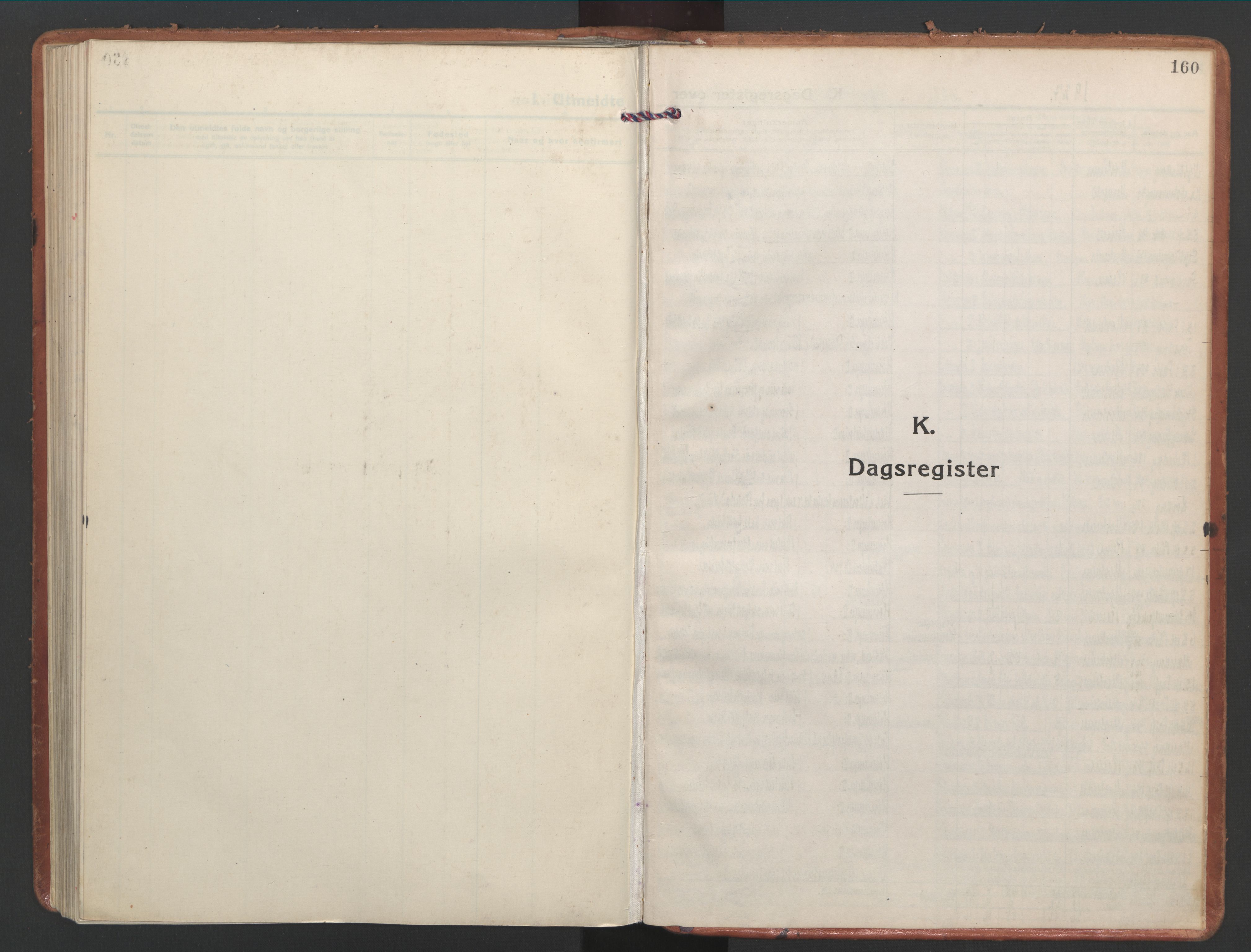 Ministerialprotokoller, klokkerbøker og fødselsregistre - Nordland, SAT/A-1459/886/L1223: Ministerialbok nr. 886A05, 1926-1938, s. 160
