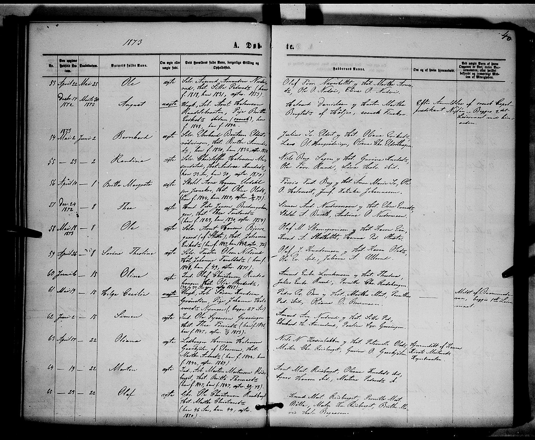 Våler prestekontor, Hedmark, AV/SAH-PREST-040/H/Ha/Haa/L0002: Ministerialbok nr. 2, 1867-1878, s. 40