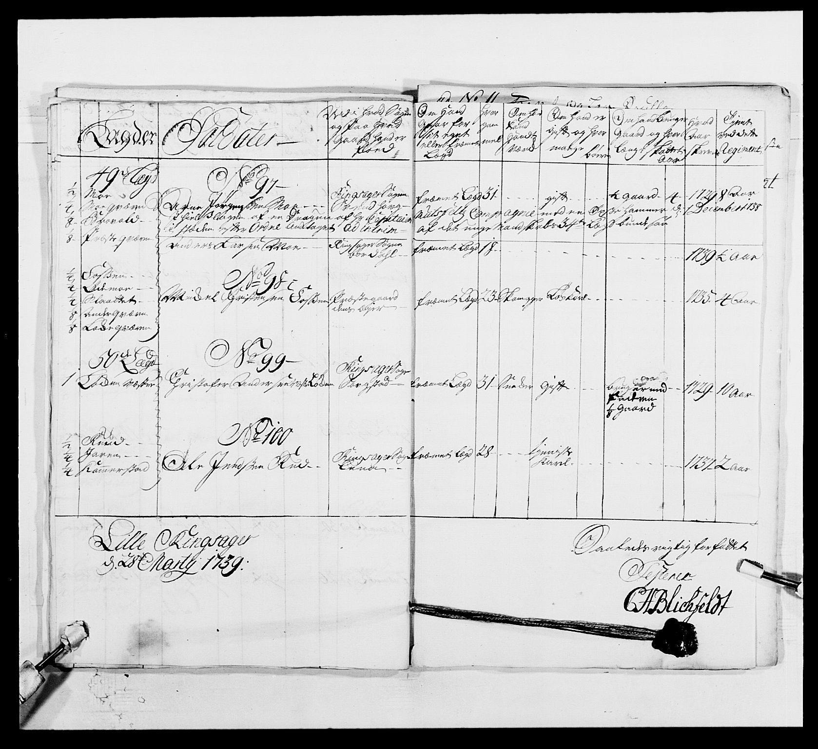 Kommanderende general (KG I) med Det norske krigsdirektorium, AV/RA-EA-5419/E/Ea/L0502: 1. Opplandske regiment, 1720-1743, s. 372