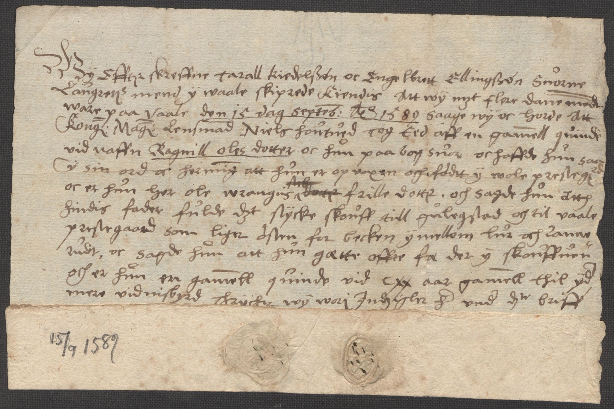 Riksarkivets diplomsamling, AV/RA-EA-5965/F15/L0021: Prestearkiv - Vestfold, 1573-1858, s. 84