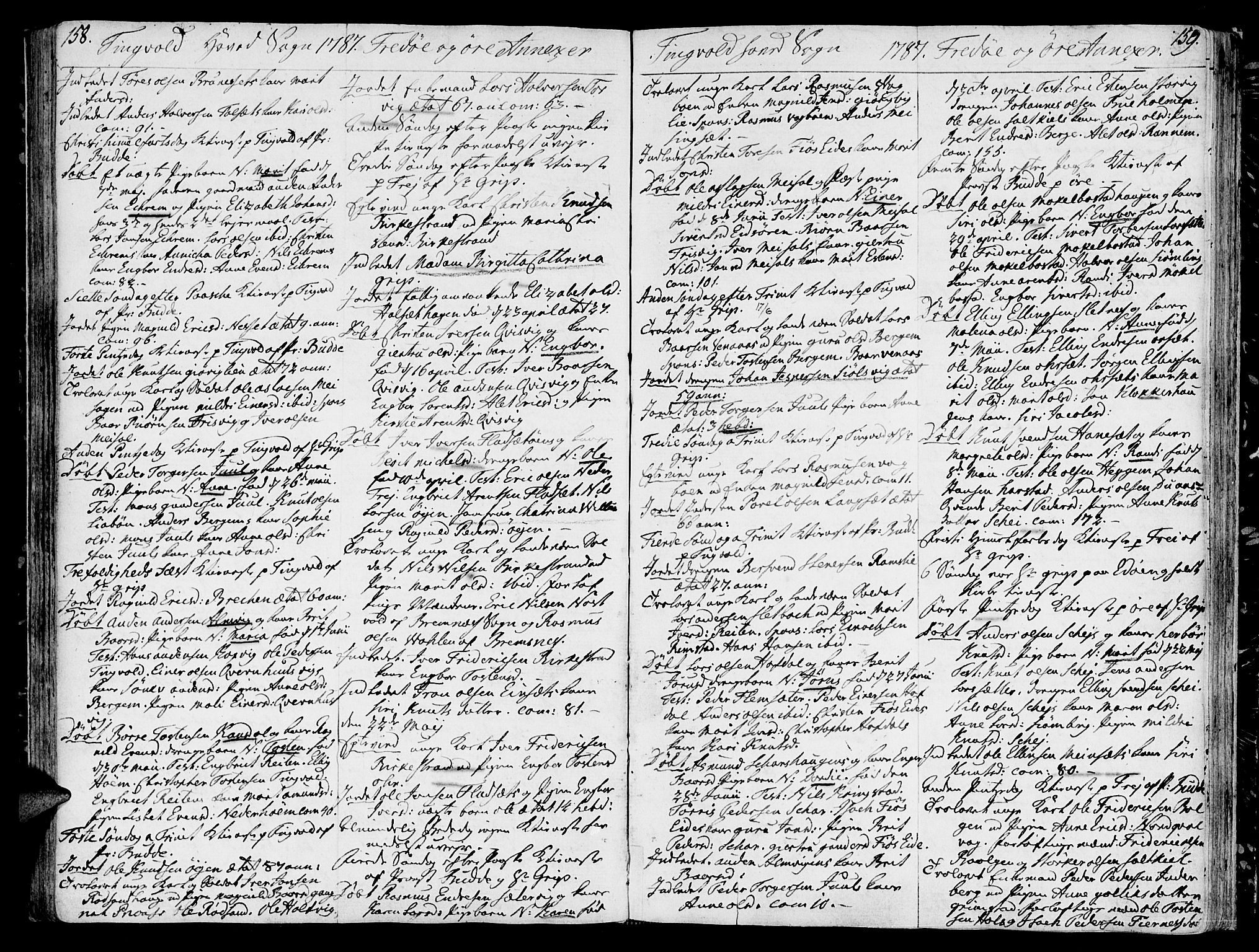 Ministerialprotokoller, klokkerbøker og fødselsregistre - Møre og Romsdal, AV/SAT-A-1454/586/L0980: Ministerialbok nr. 586A06, 1776-1794, s. 158-159