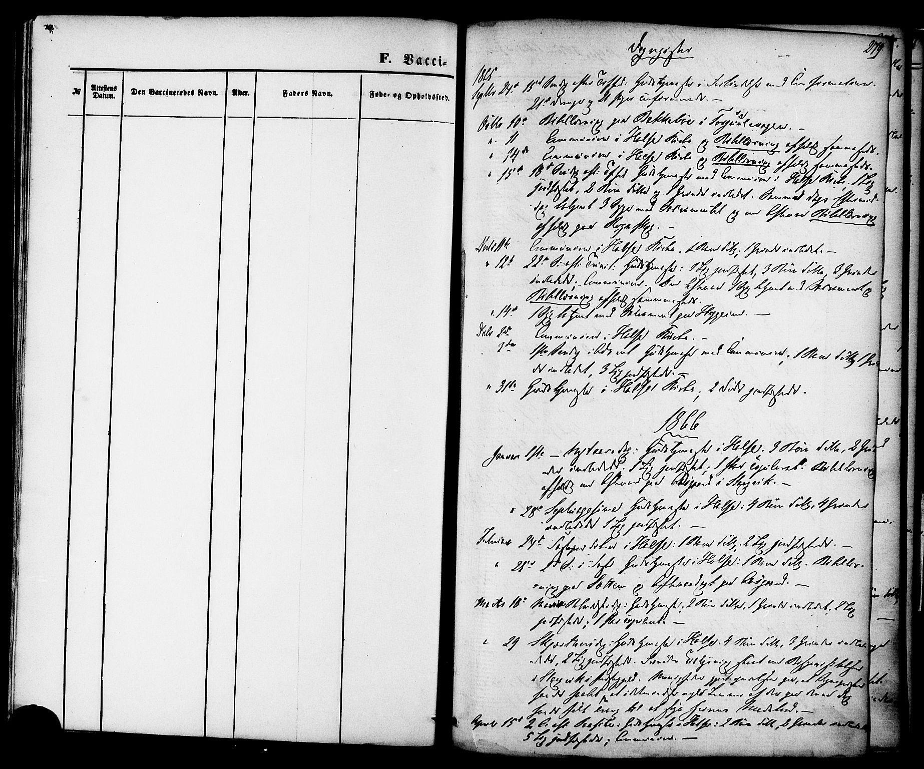 Ministerialprotokoller, klokkerbøker og fødselsregistre - Møre og Romsdal, AV/SAT-A-1454/576/L0884: Ministerialbok nr. 576A02, 1865-1879, s. 279