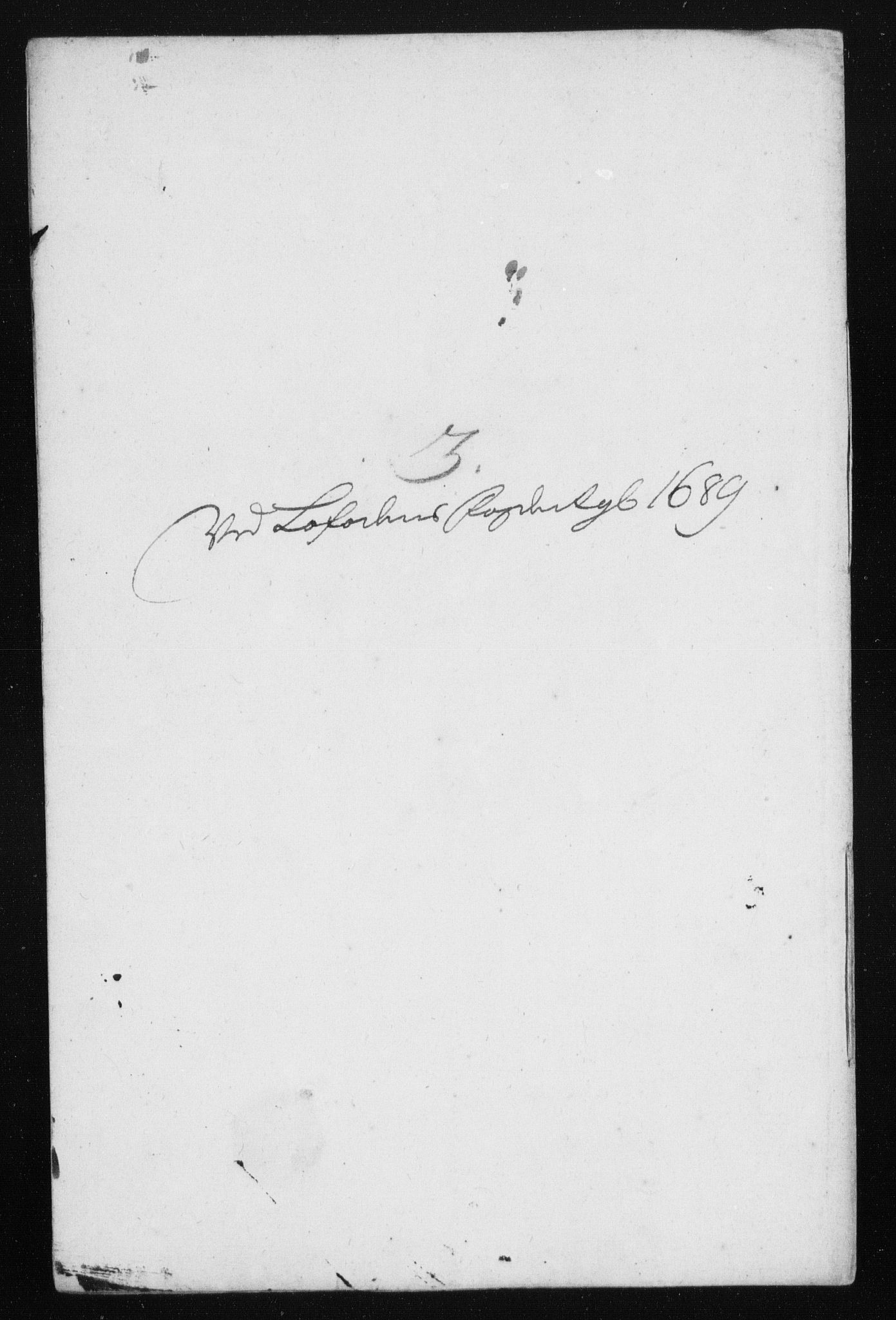 Rentekammeret inntil 1814, Reviderte regnskaper, Stiftamtstueregnskaper, Trondheim stiftamt og Nordland amt, AV/RA-EA-6044/R/Rh/L0013: Nordland amt, 1689