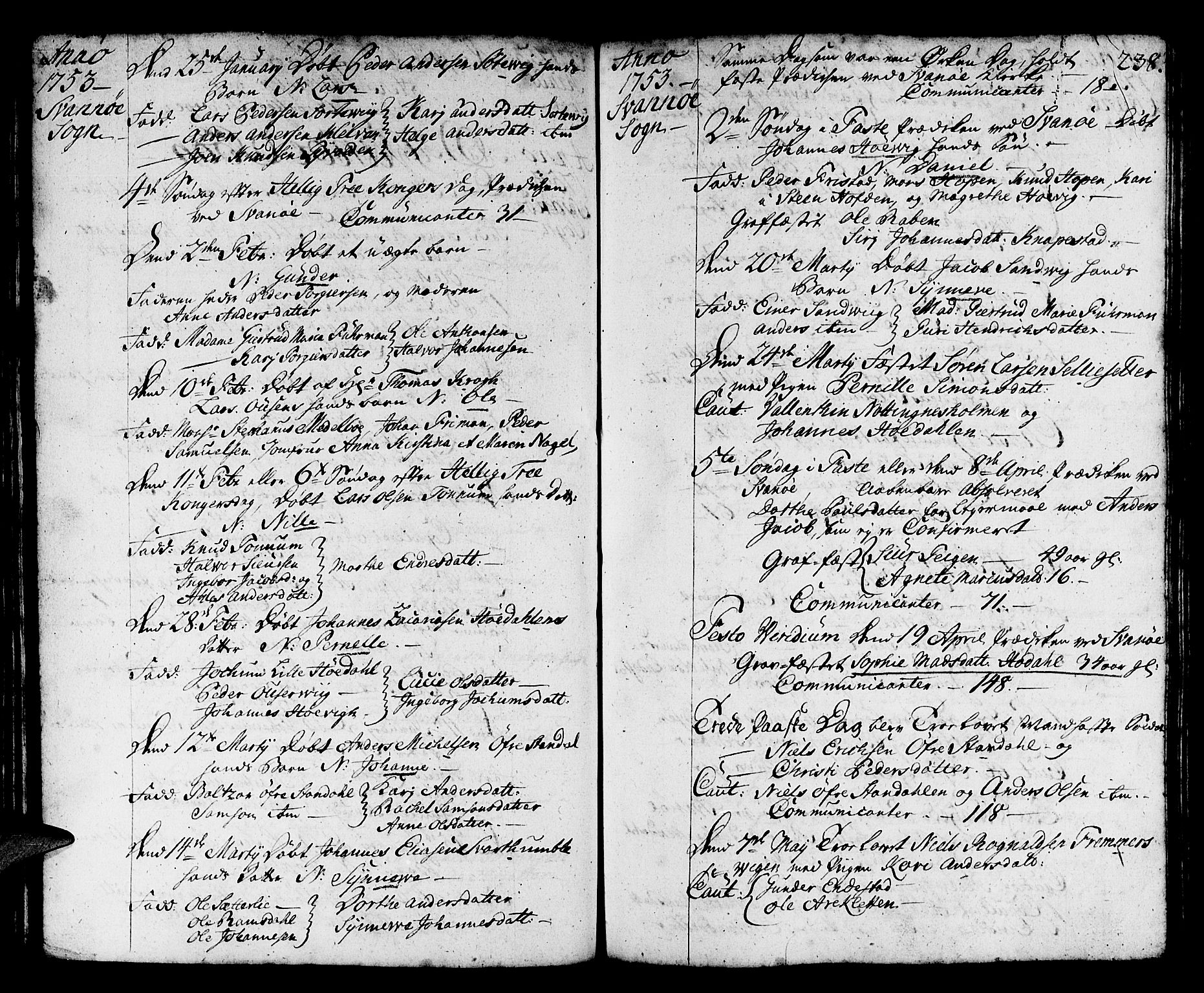 Kinn sokneprestembete, AV/SAB-A-80801/H/Haa/Haaa/L0002: Ministerialbok nr. A 2, 1729-1785, s. 238