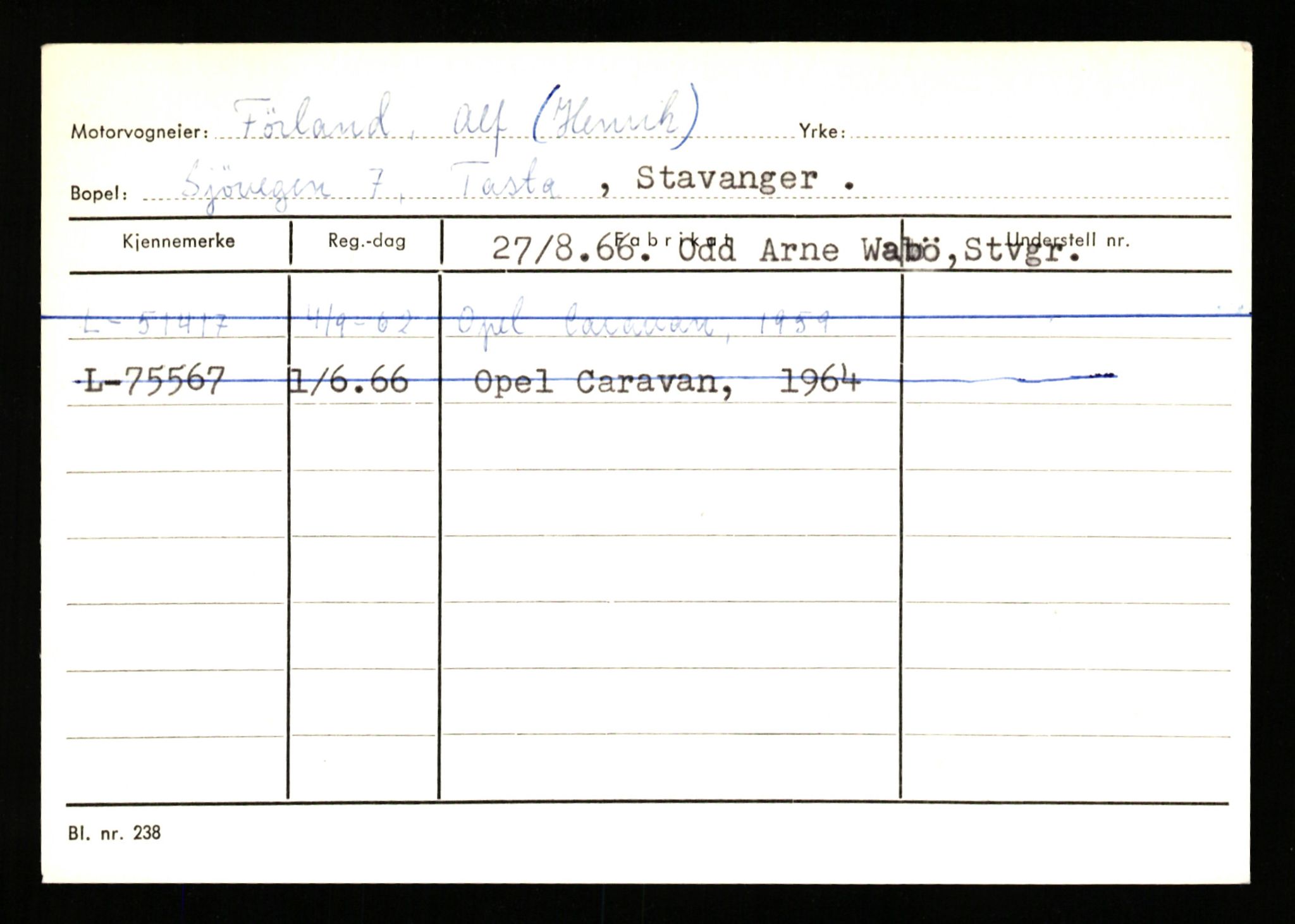 Stavanger trafikkstasjon, SAST/A-101942/0/H/L0010: Fuglestad - Gjestland, 1930-1971, s. 625