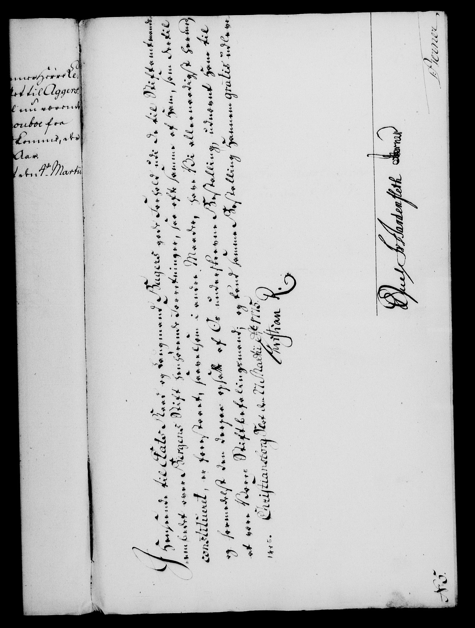 Rentekammeret, Kammerkanselliet, RA/EA-3111/G/Gf/Gfa/L0057: Norsk relasjons- og resolusjonsprotokoll (merket RK 52.57), 1775, s. 75