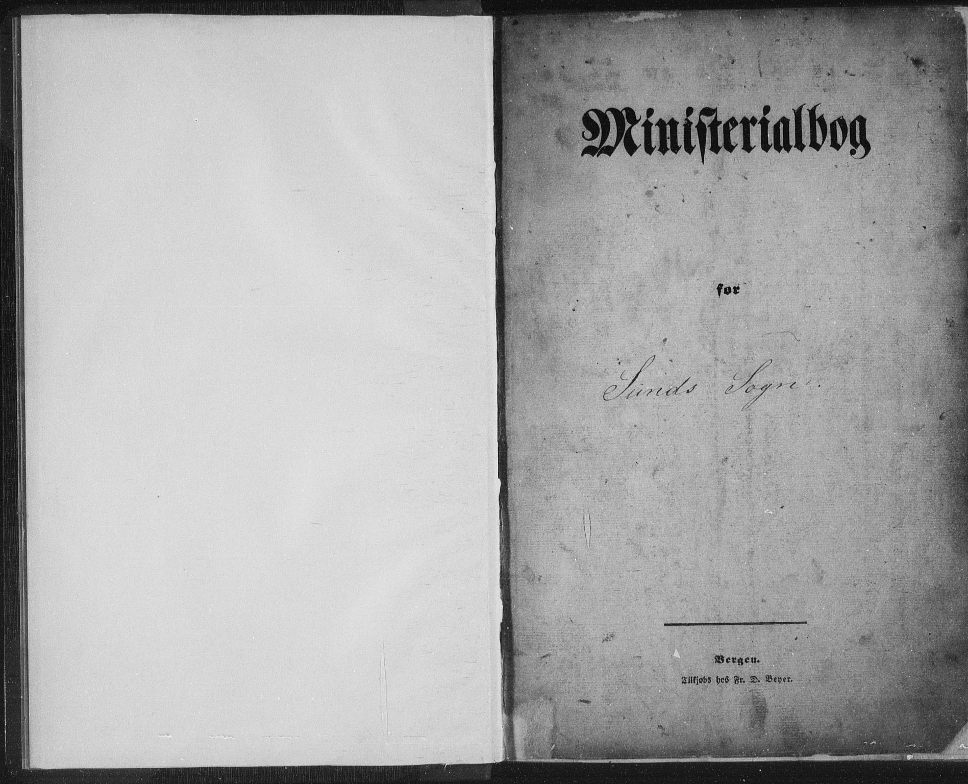 Sund sokneprestembete, SAB/A-99930: Klokkerbok nr. B 1, 1852-1873