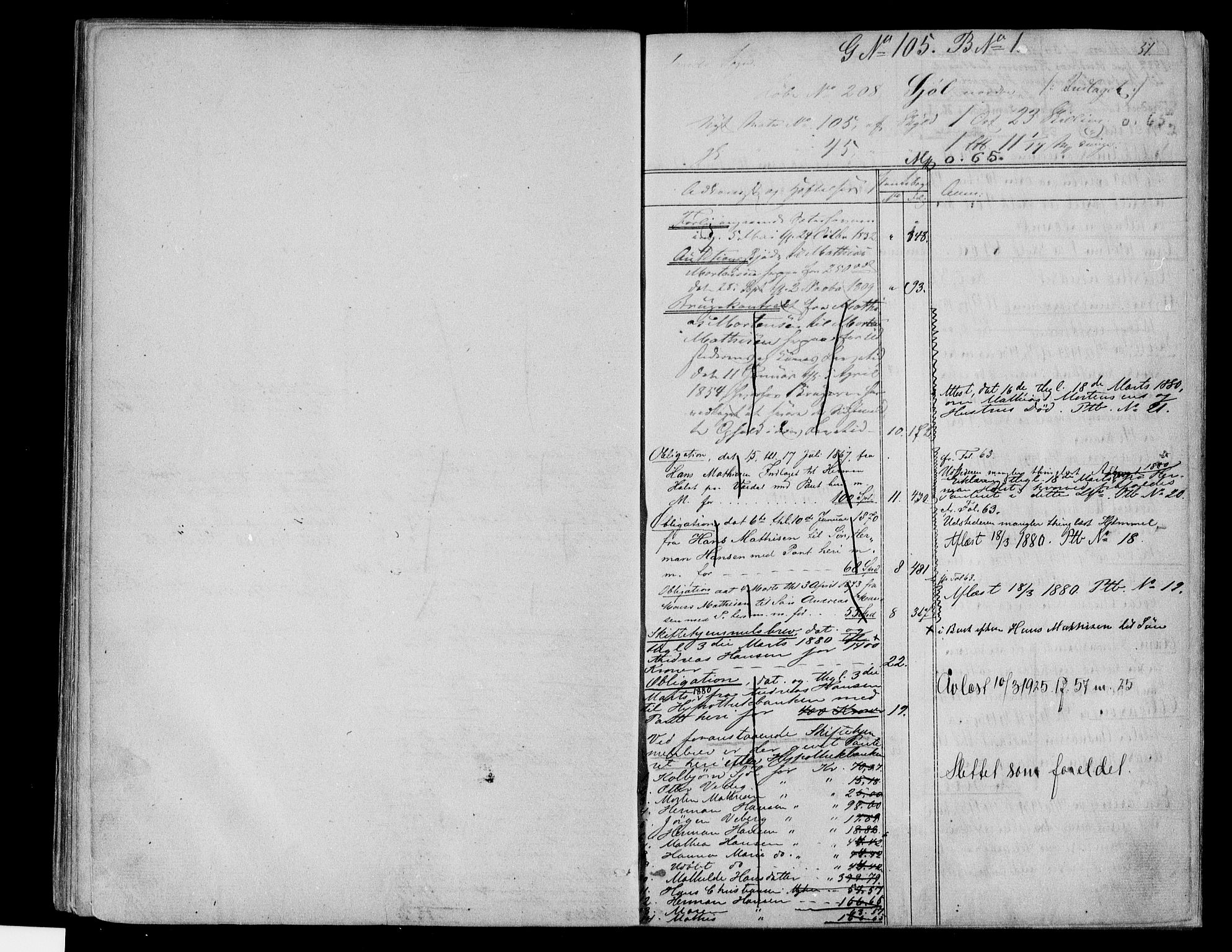 Nordre Jarlsberg sorenskriveri, AV/SAKO-A-80/G/Gb/Gbe/L0006a: Panteregister nr. V 6a, s. 51