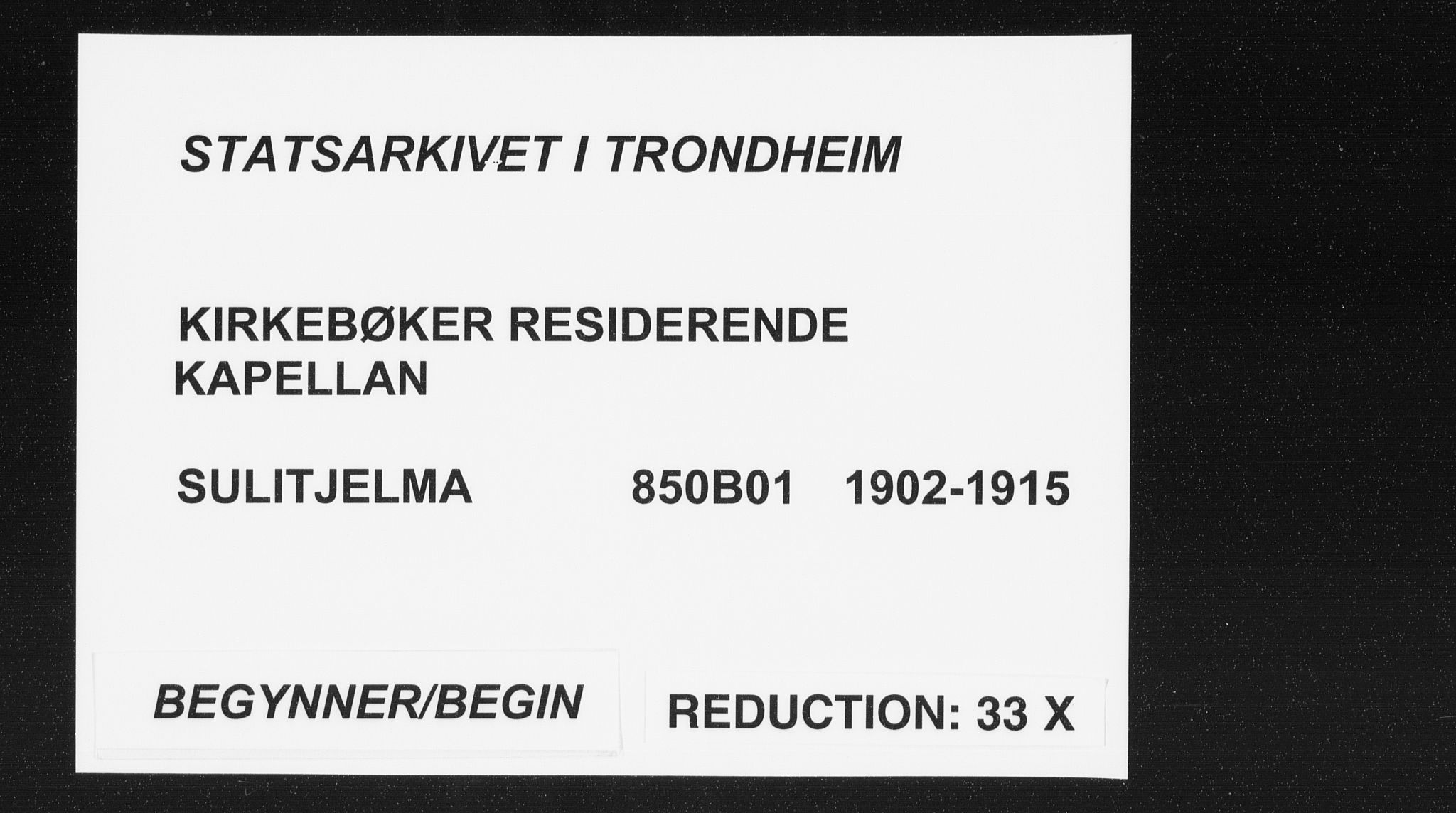 Ministerialprotokoller, klokkerbøker og fødselsregistre - Nordland, AV/SAT-A-1459/850/L0711: Residerende kapellans bok nr. 850B01, 1902-1915