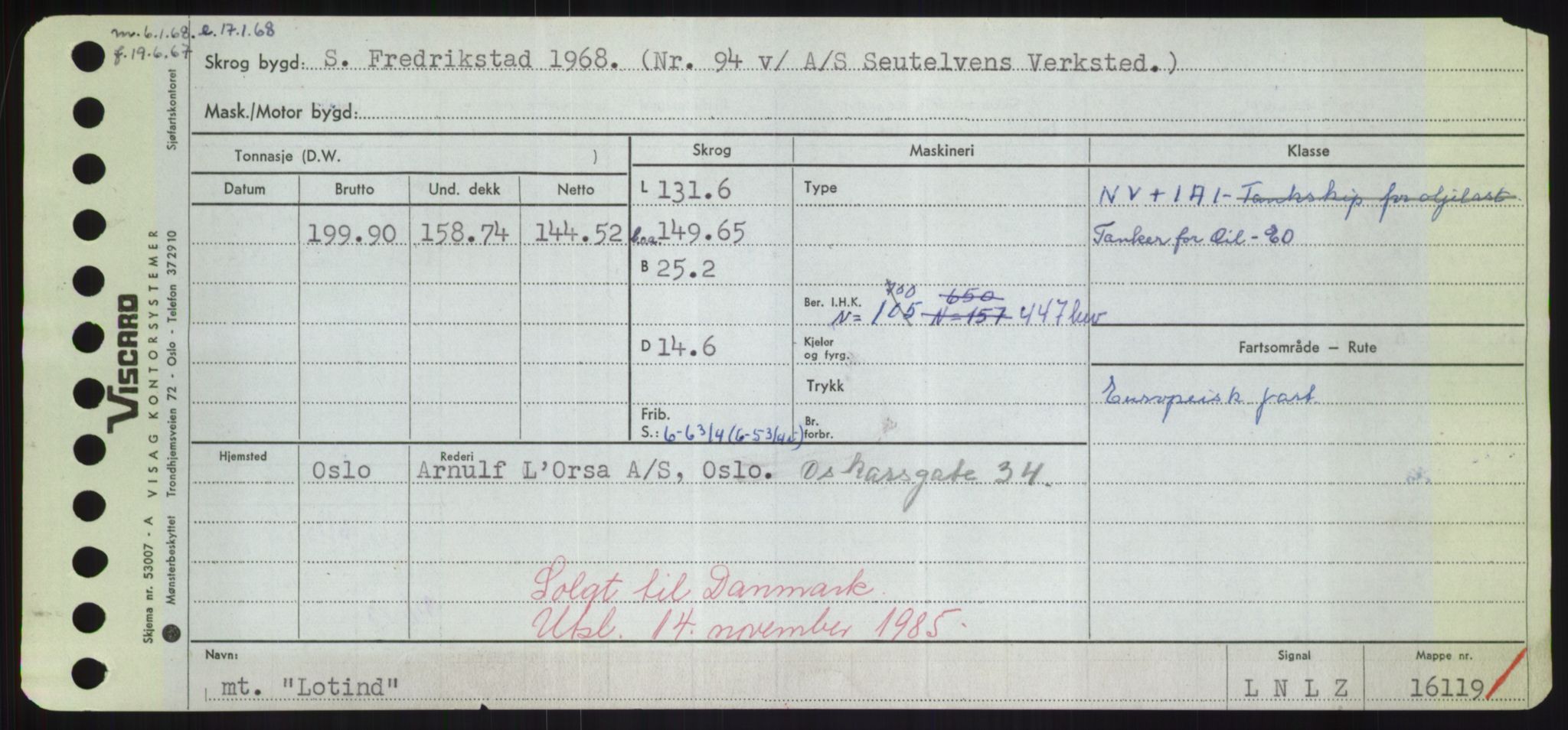 Sjøfartsdirektoratet med forløpere, Skipsmålingen, AV/RA-S-1627/H/Hd/L0023: Fartøy, Lia-Løv, s. 361