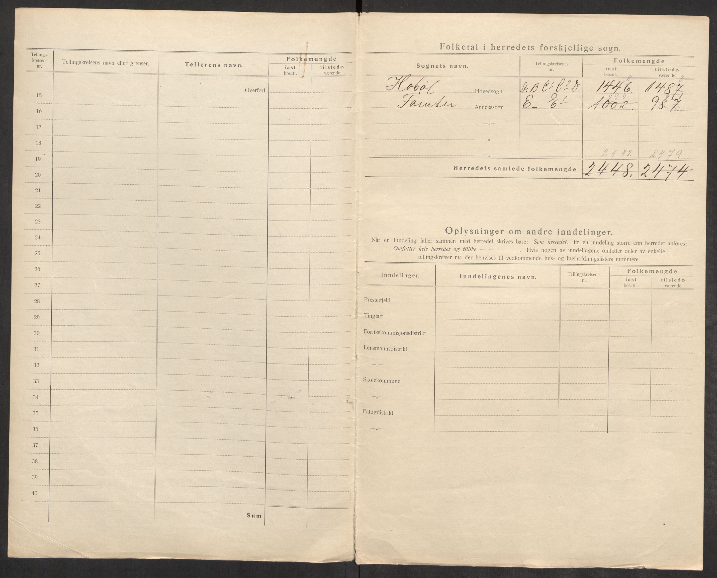 SAO, Folketelling 1920 for 0138 Hobøl herred, 1920, s. 9