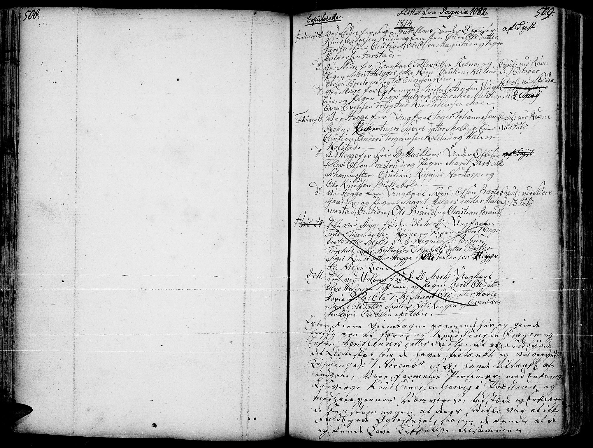 Slidre prestekontor, AV/SAH-PREST-134/H/Ha/Haa/L0001: Ministerialbok nr. 1, 1724-1814, s. 508-509
