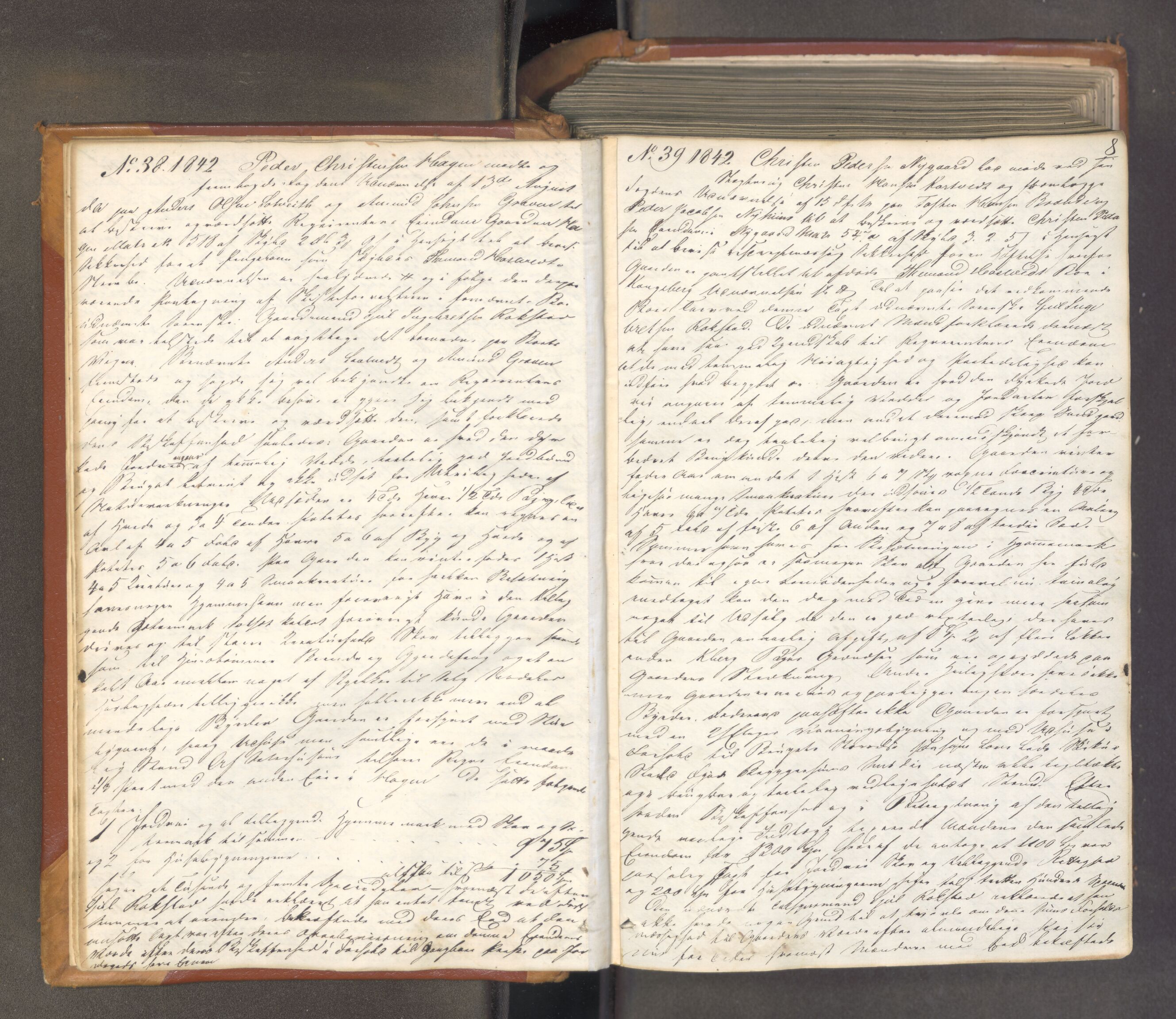 Numedal og Sandsvær sorenskriveri, AV/SAKO-A-128/F/Fa/Faa/L0104: Tingbok for Sandsvær, 1842-1849