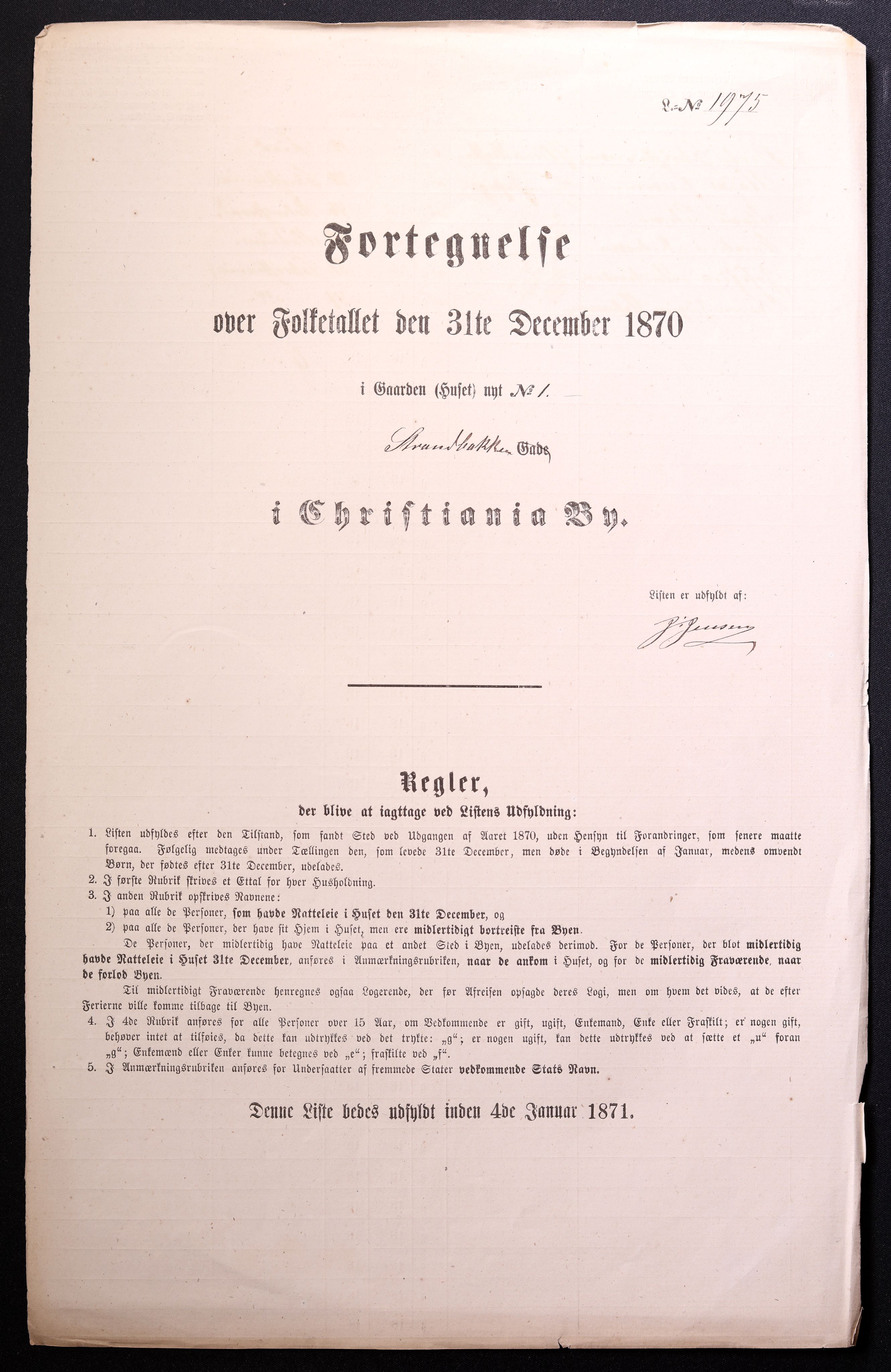 RA, Folketelling 1870 for 0301 Kristiania kjøpstad, 1870, s. 3959