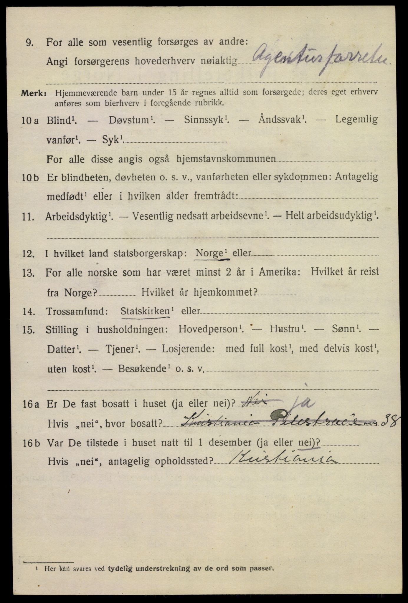 SAKO, Folketelling 1920 for 0801 Kragerø kjøpstad, 1920, s. 5308