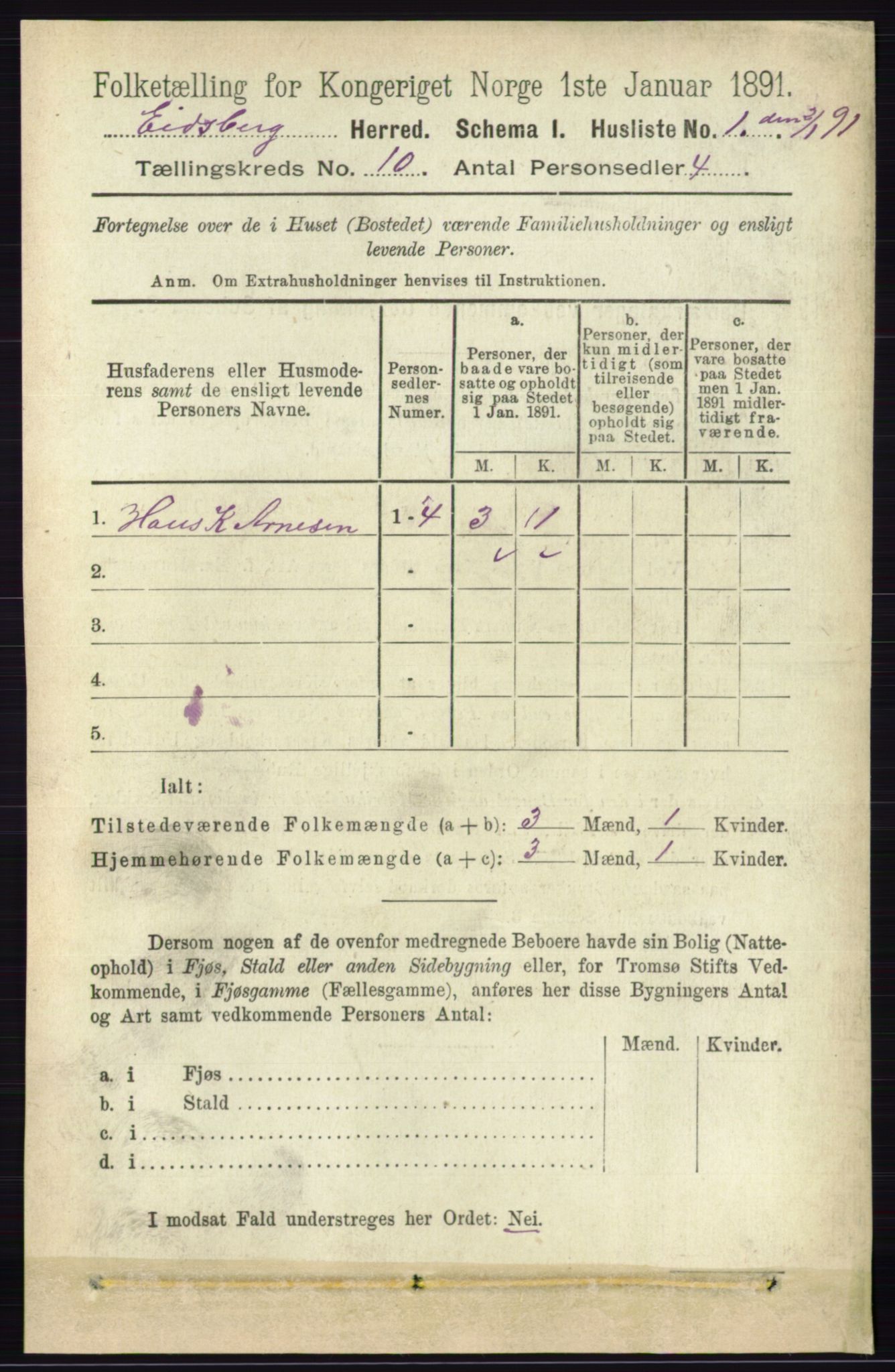 RA, Folketelling 1891 for 0125 Eidsberg herred, 1891, s. 5536