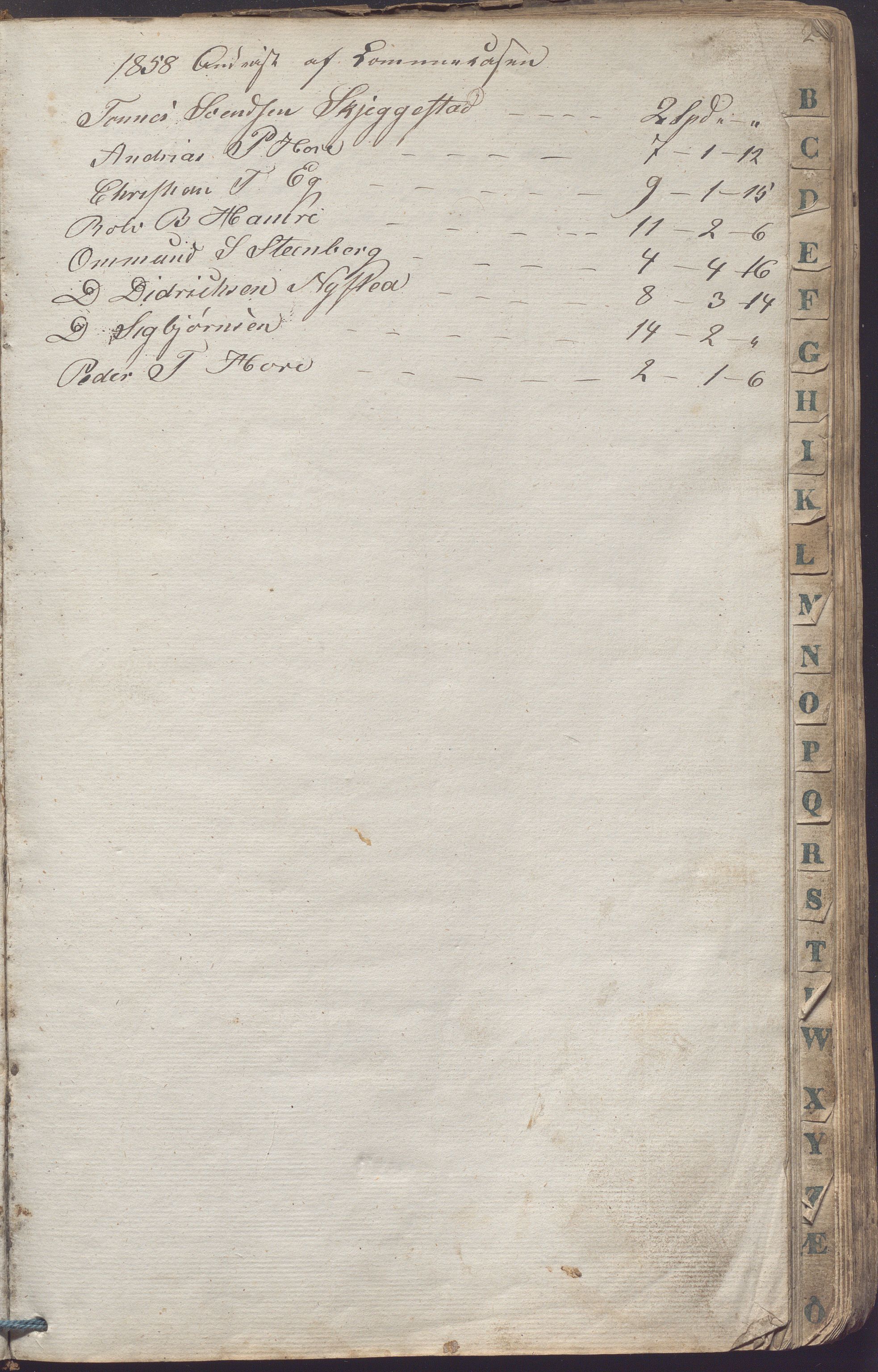 Lund kommune - Formannskapet/Formannskapskontoret, IKAR/K-101761/A/Aa/Aaa/L0001: Forhandlingsprotokoll, 1837-1865