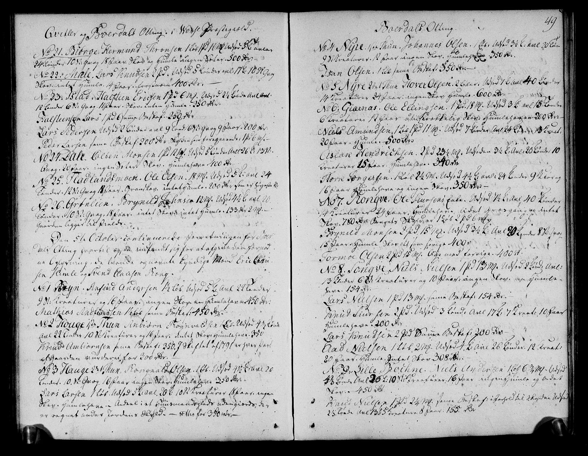 Rentekammeret inntil 1814, Realistisk ordnet avdeling, AV/RA-EA-4070/N/Ne/Nea/L0110: Nordhordland og Voss fogderi. Deliberasjonsprotokoll, 1803, s. 54