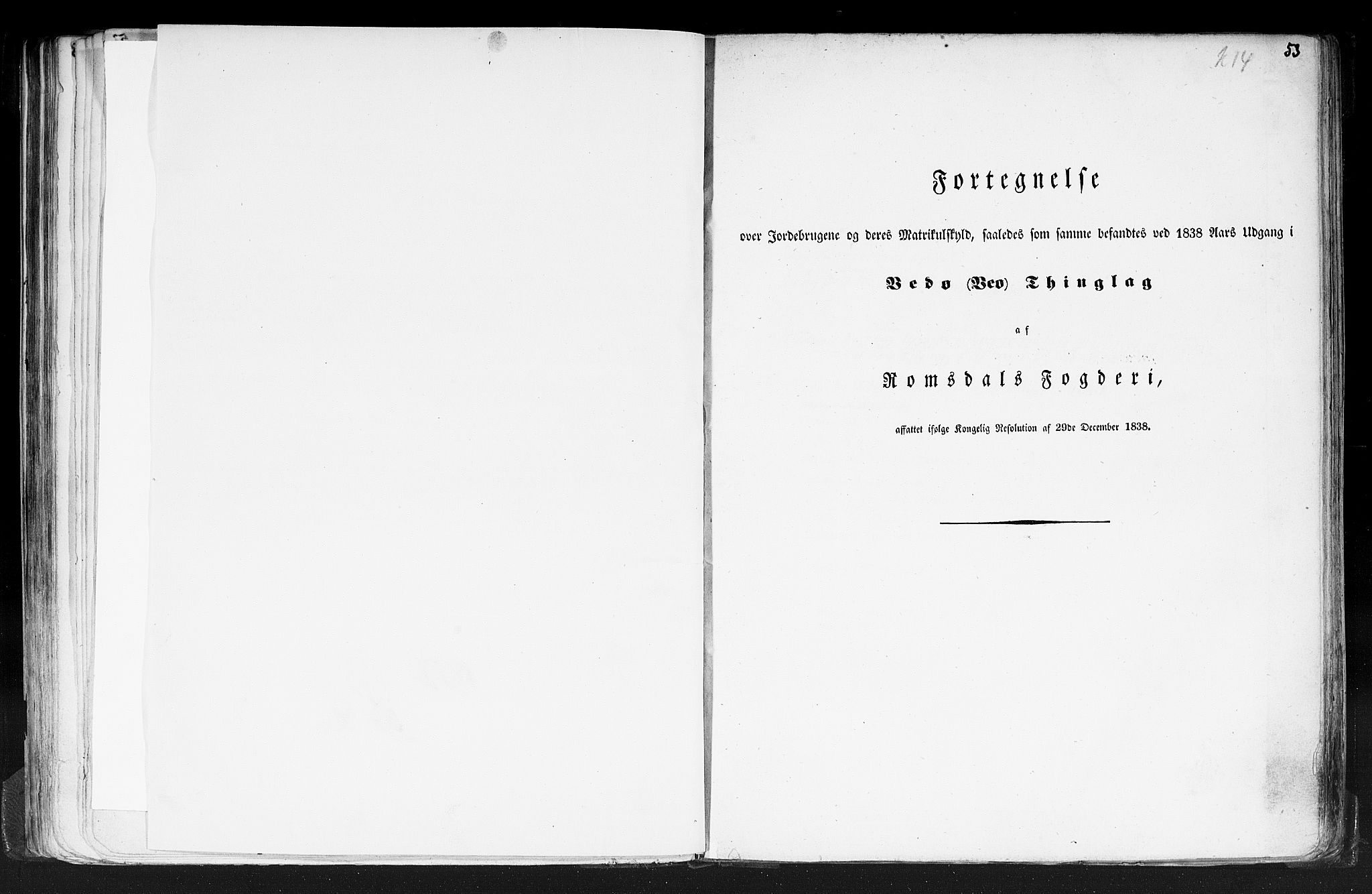 Rygh, RA/PA-0034/F/Fb/L0013: Matrikkelen for 1838 - Romsdal amt (Møre og Romsdal fylke), 1838, s. 53a