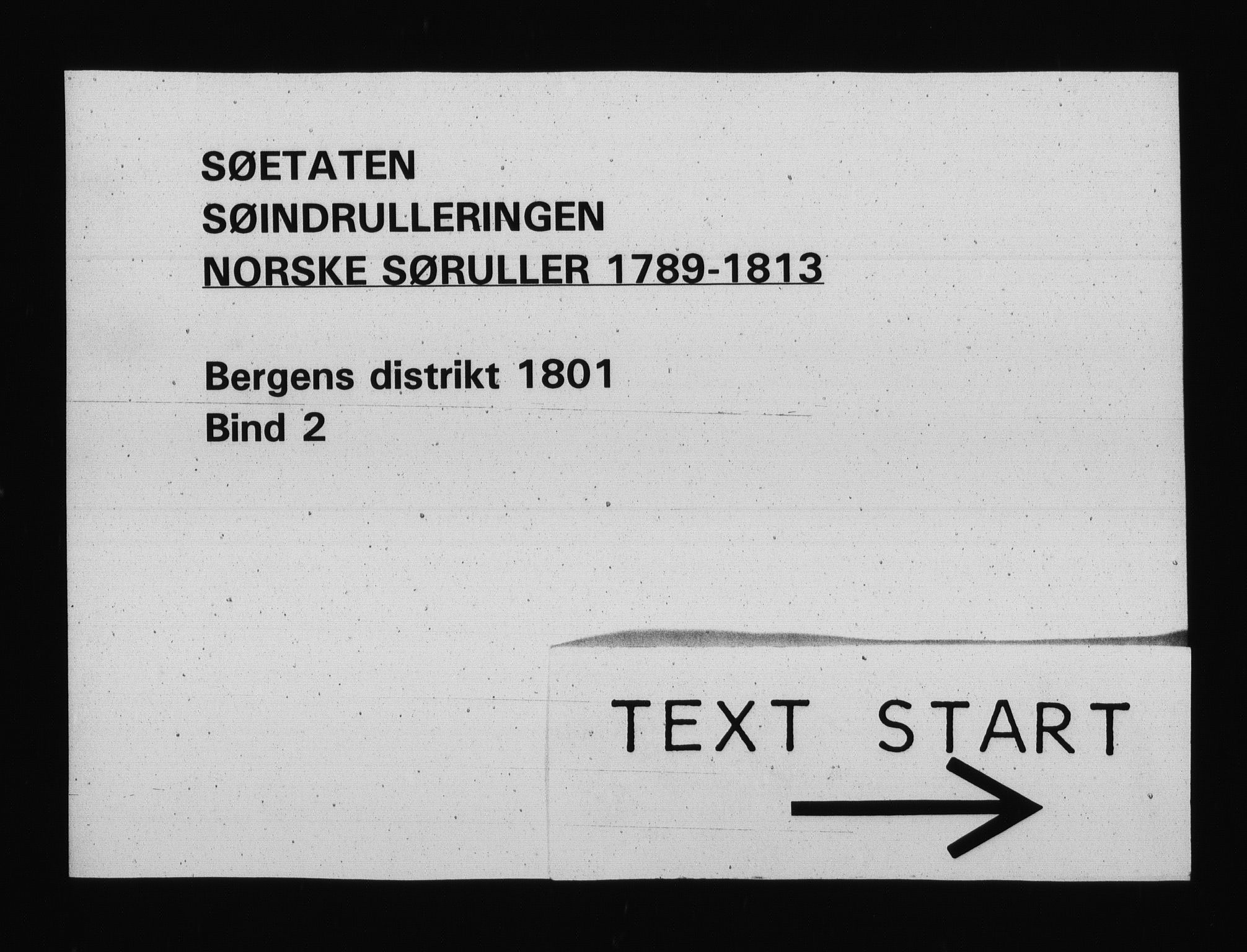 Sjøetaten, RA/EA-3110/F/L0234: Bergen distrikt, bind 2, 1801