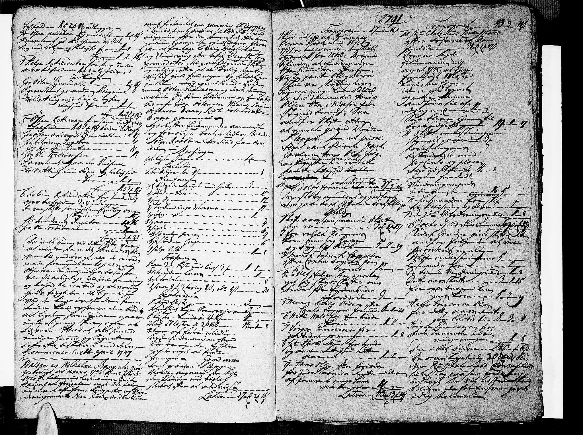 Nedre Telemark sorenskriveri, SAKO/A-135/H/Hb/Hbb/L0006: Skifteprotokoll kopi, 1747-1748, s. 2790b-2791a