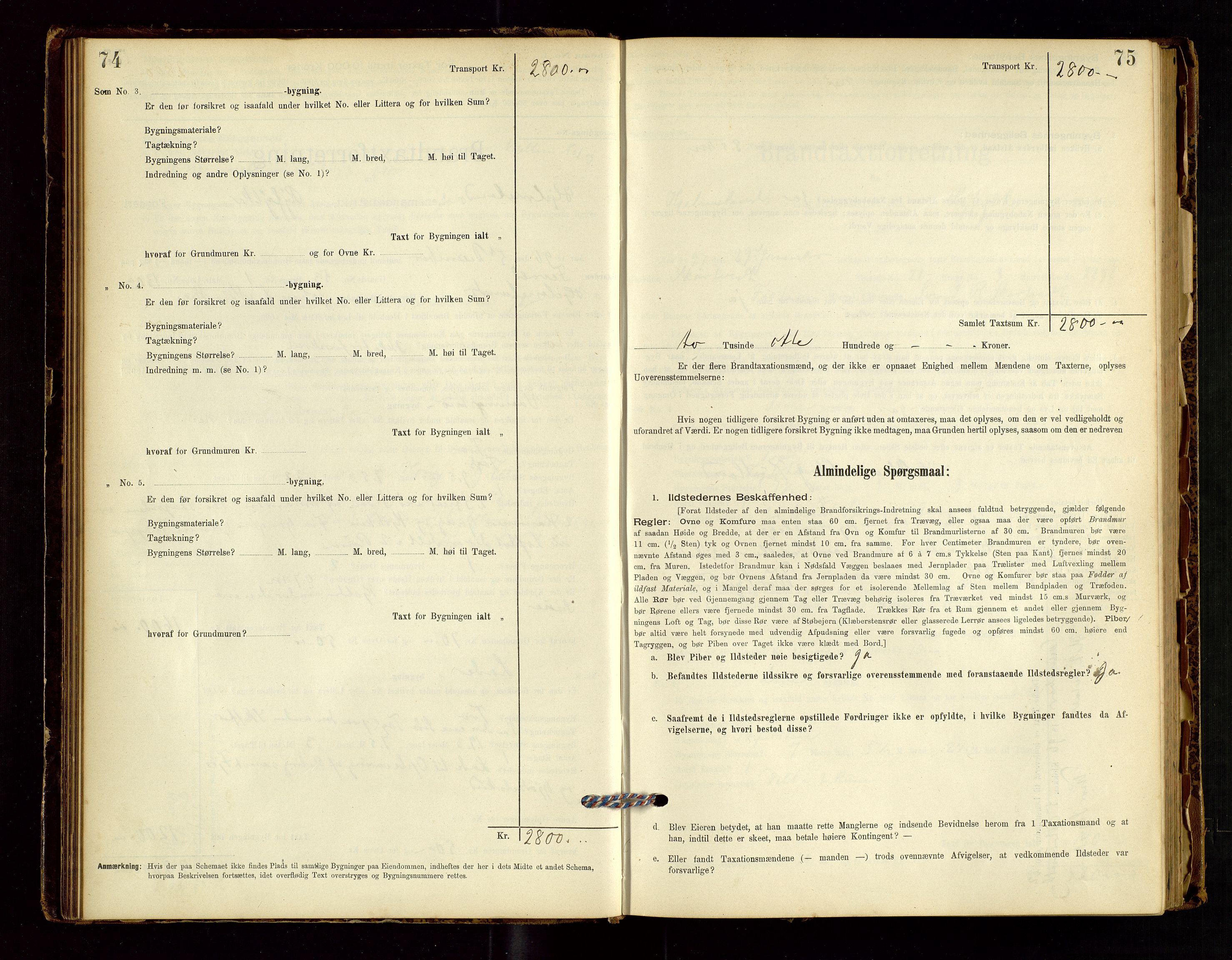 Hjelmeland lensmannskontor, AV/SAST-A-100439/Gob/L0001: "Brandtaxationsprotokol", 1895-1932, s. 74-75