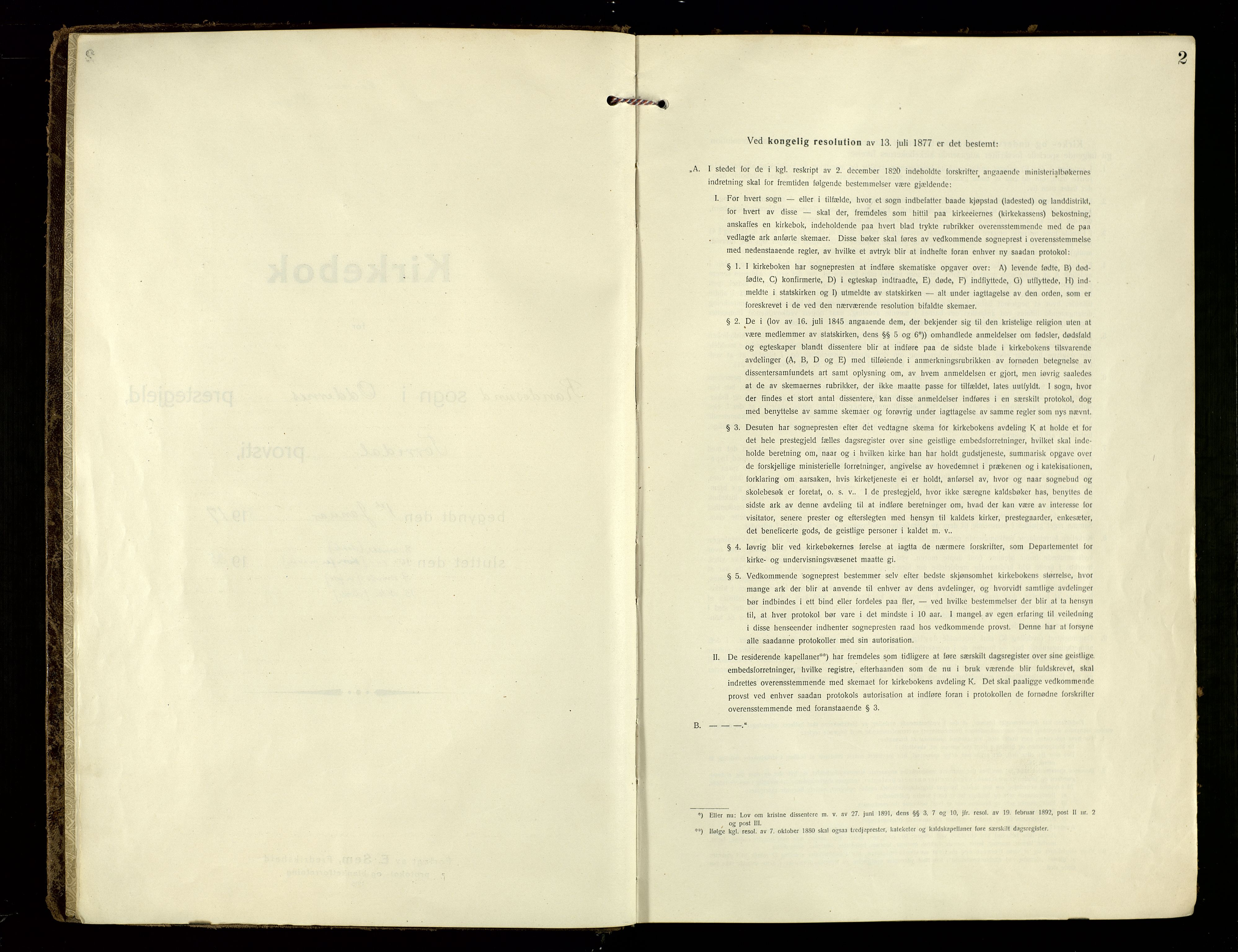 Oddernes sokneprestkontor, SAK/1111-0033/F/Fa/Fab/L0004: Ministerialbok nr. A 4, 1916-1935, s. 2