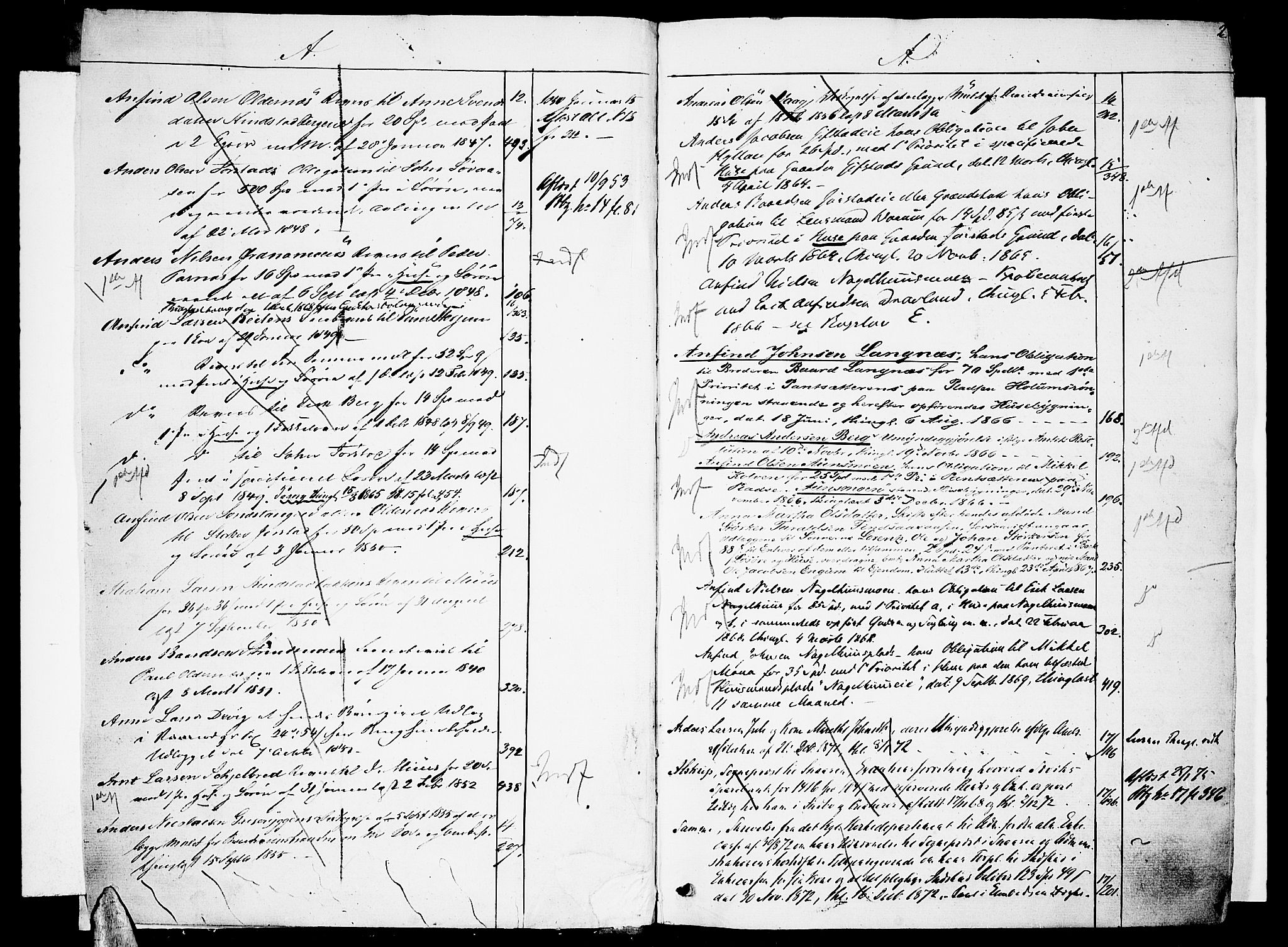 Inderøy sorenskriveri, SAT/A-4147/1/2/2B/L0003: Panteregister nr. 3, 1829-1889, s. 2