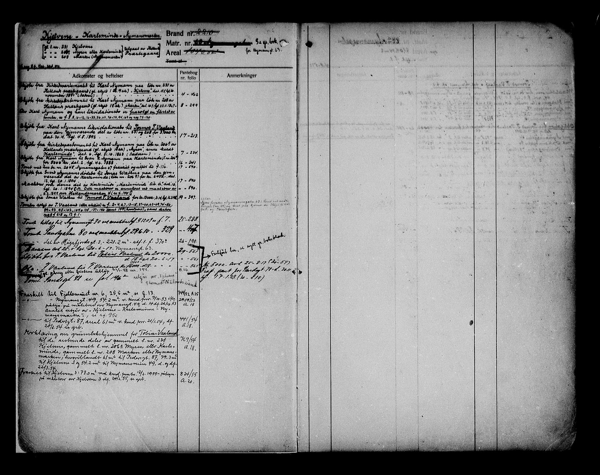 Stavanger byfogd, AV/SAST-A-101408/001/4/41/410/410AD/L0011A: Panteregister nr. AD 11A, 1900, s. 1