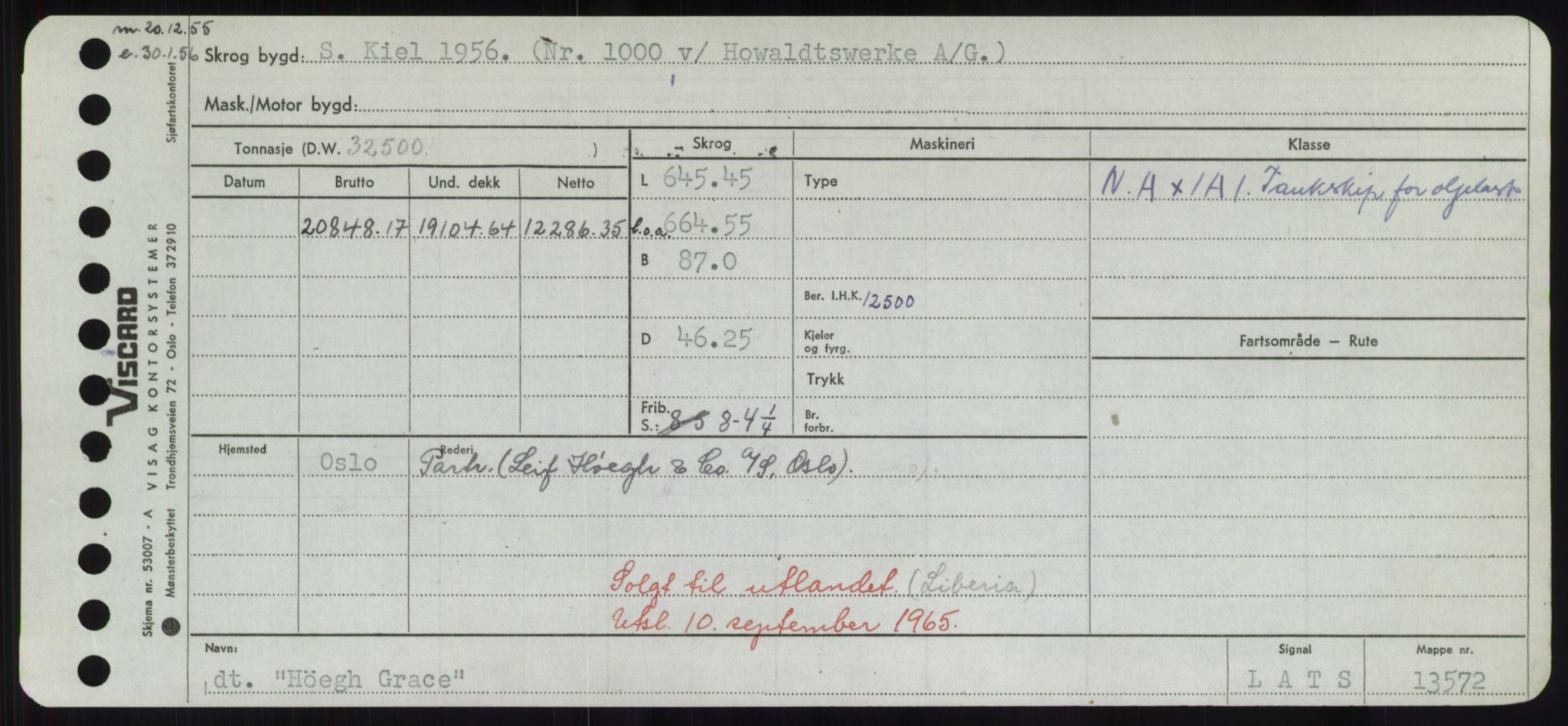 Sjøfartsdirektoratet med forløpere, Skipsmålingen, RA/S-1627/H/Hd/L0017: Fartøy, Holi-Hå, s. 349