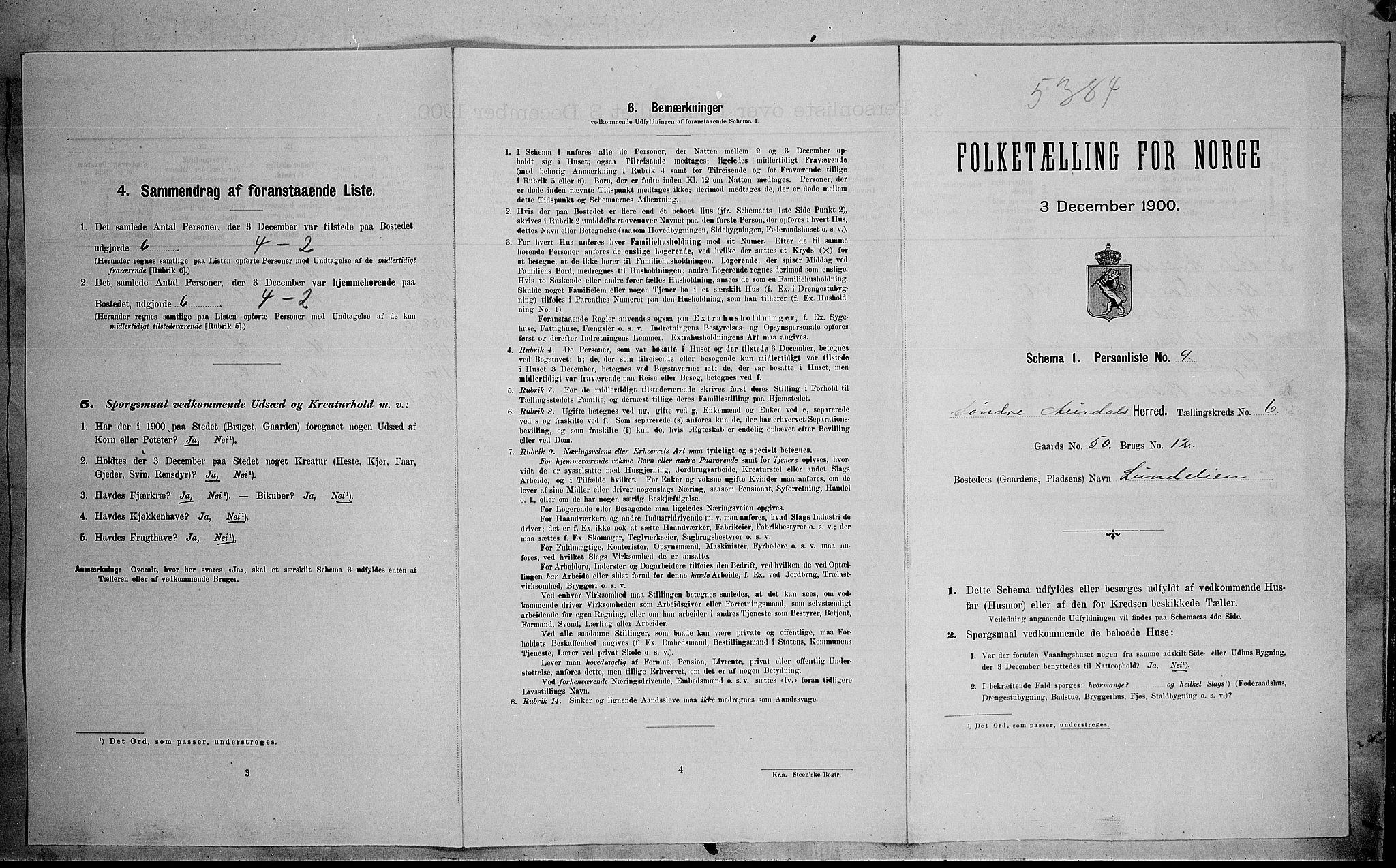 SAH, Folketelling 1900 for 0540 Sør-Aurdal herred, 1900, s. 676