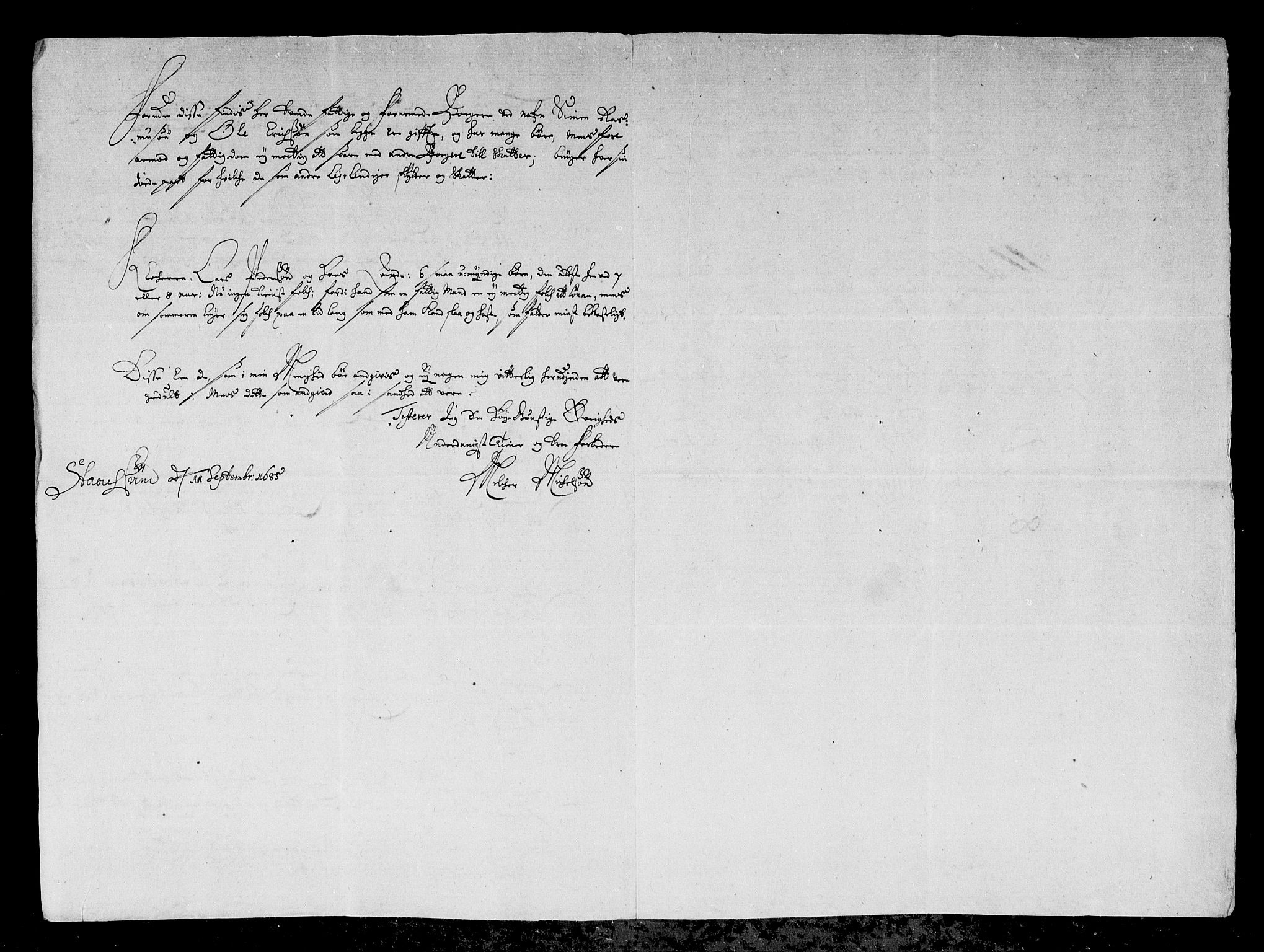 Rentekammeret inntil 1814, Reviderte regnskaper, Stiftamtstueregnskaper, Bergen stiftamt, AV/RA-EA-6043/R/Rc/L0077: Bergen stiftamt, 1685