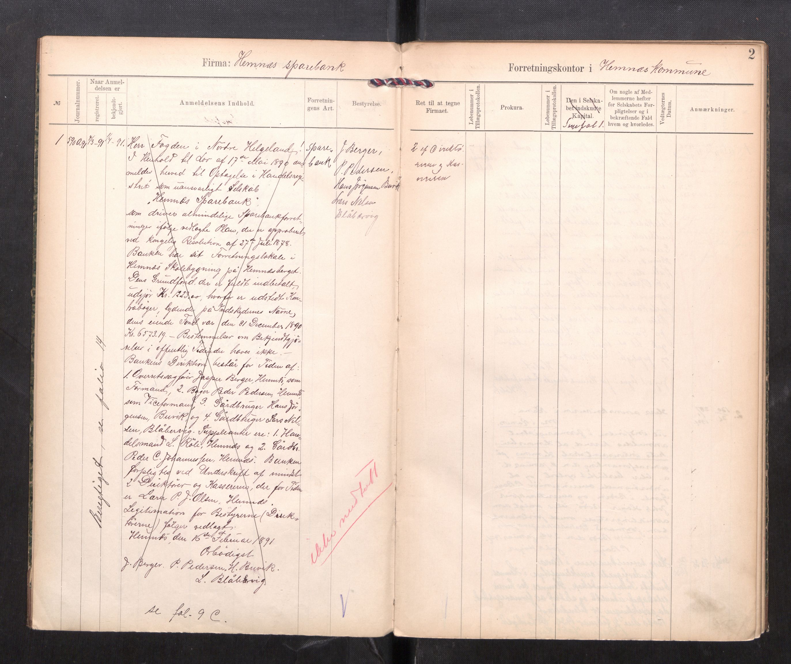 Rana sorenskriveri , AV/SAT-A-1108/2/J/Ja/Jaa/L0010: Firmaregister C, 1891-1914, s. 4