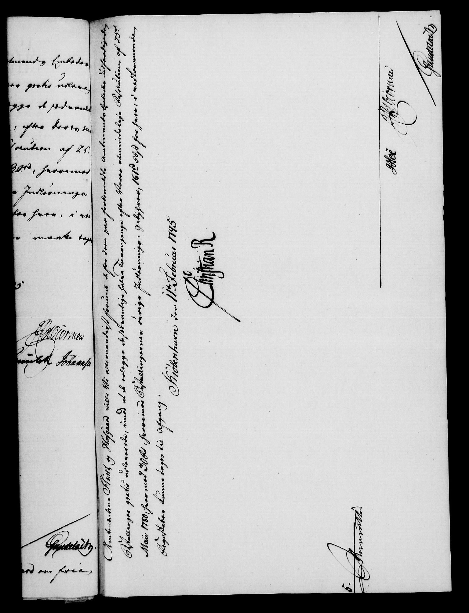 Rentekammeret, Kammerkanselliet, RA/EA-3111/G/Gf/Gfa/L0077: Norsk relasjons- og resolusjonsprotokoll (merket RK 52.77), 1795, s. 93