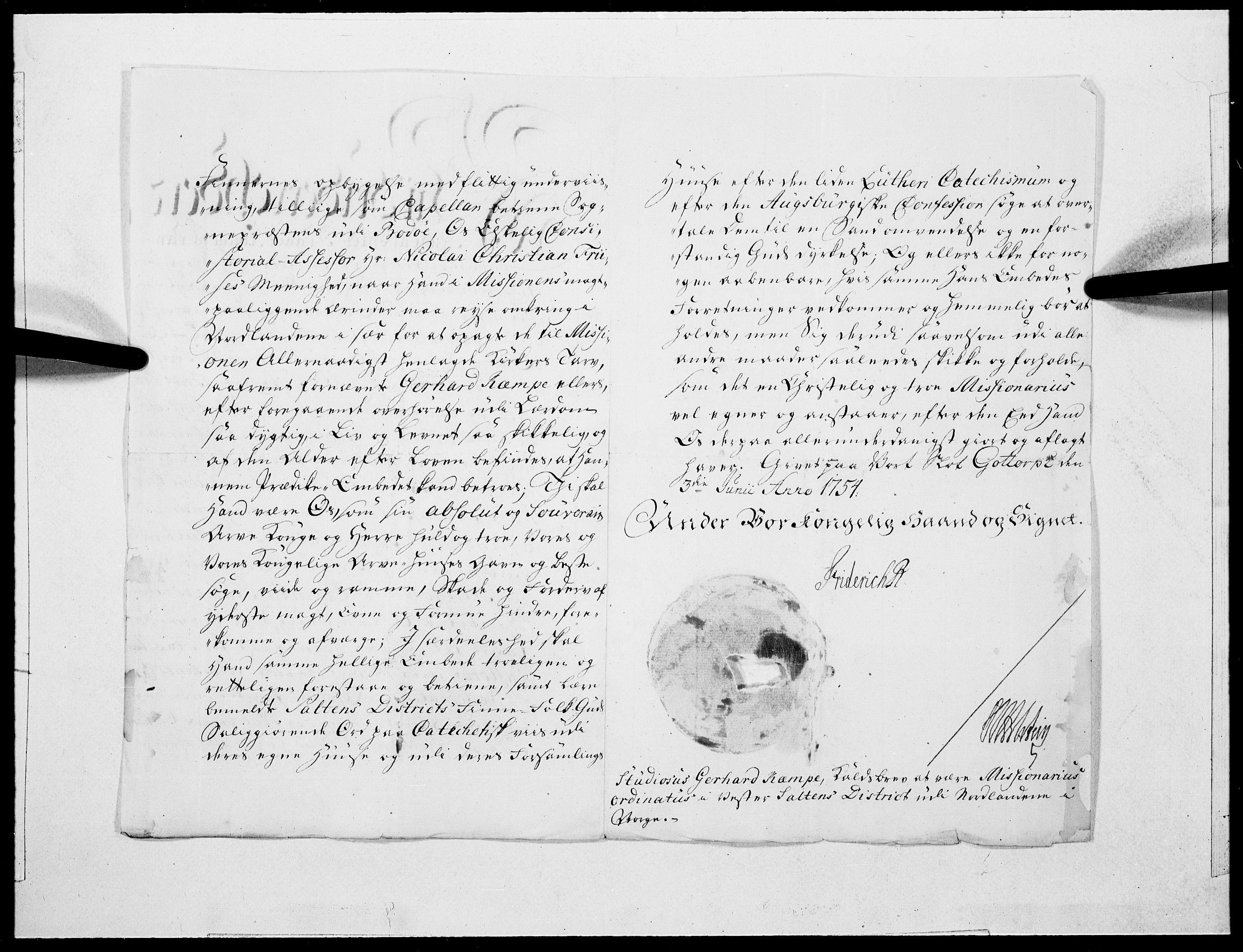 Danske Kanselli 1572-1799, AV/RA-EA-3023/F/Fc/Fcc/Fcca/L0170: Norske innlegg 1572-1799, 1755, s. 232