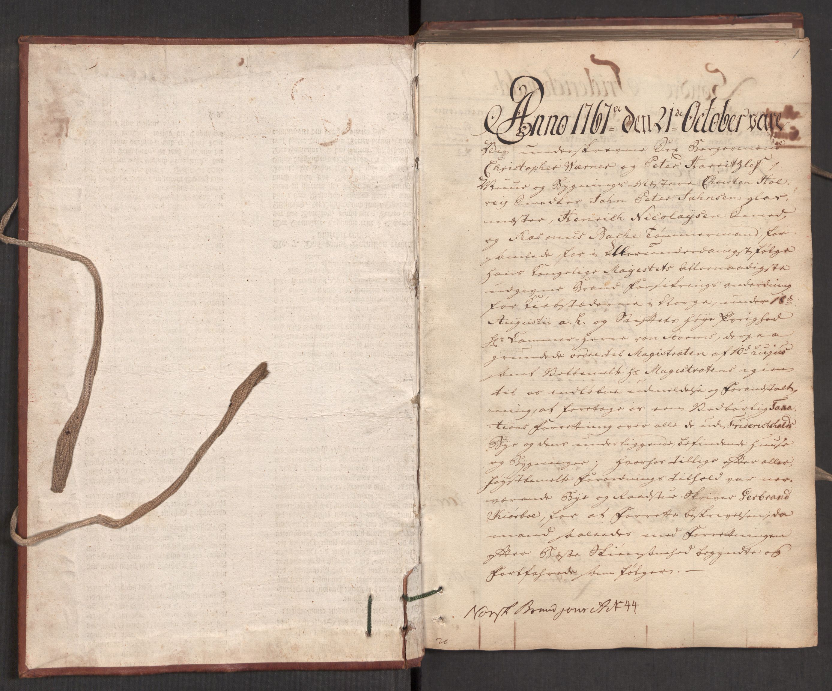 Kommersekollegiet, Brannforsikringskontoret 1767-1814, RA/EA-5458/F/Fa/L0023/0004: Fredrikshald / Branntakstprotokoll, 1767