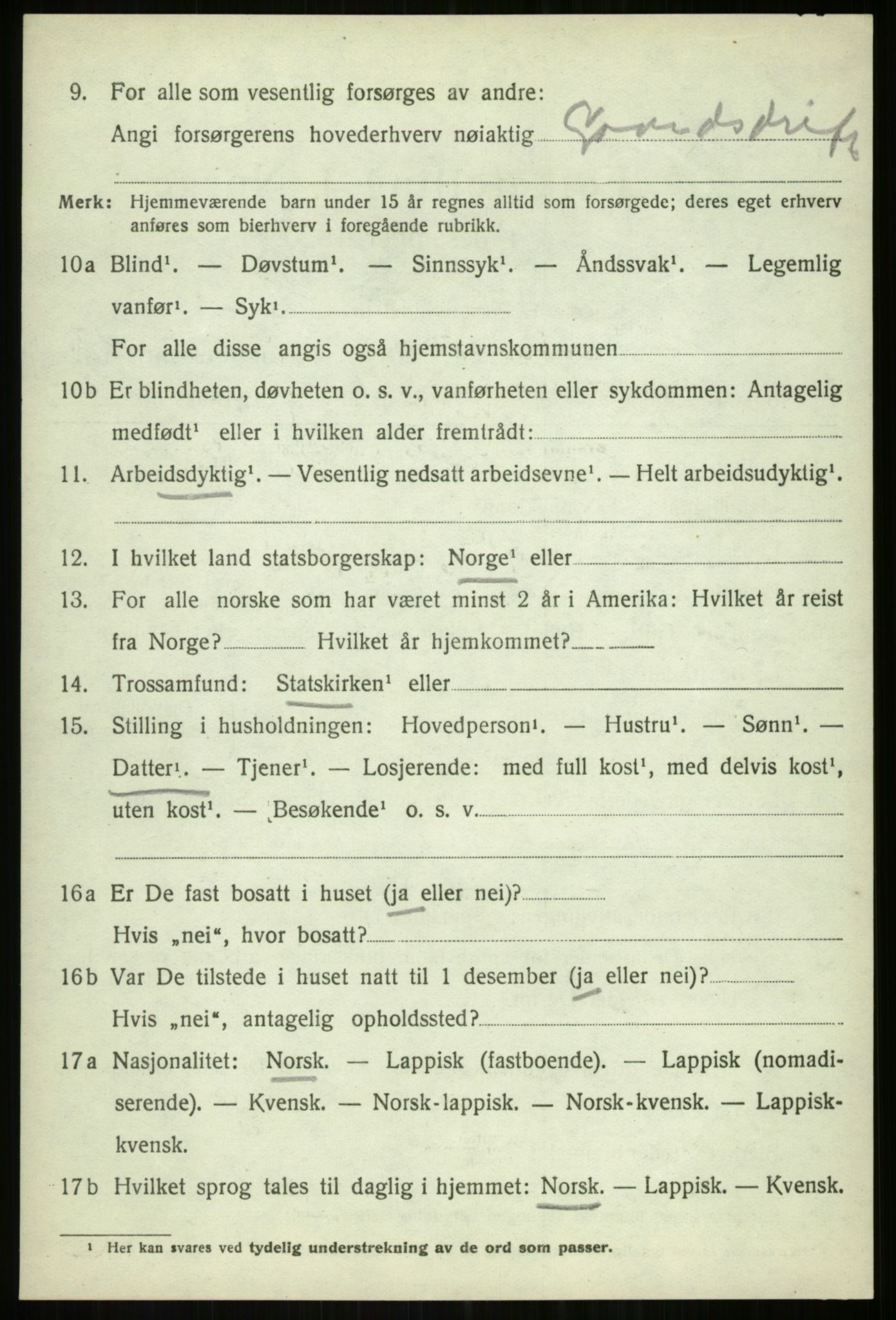 SATØ, Folketelling 1920 for 1933 Balsfjord herred, 1920, s. 7448