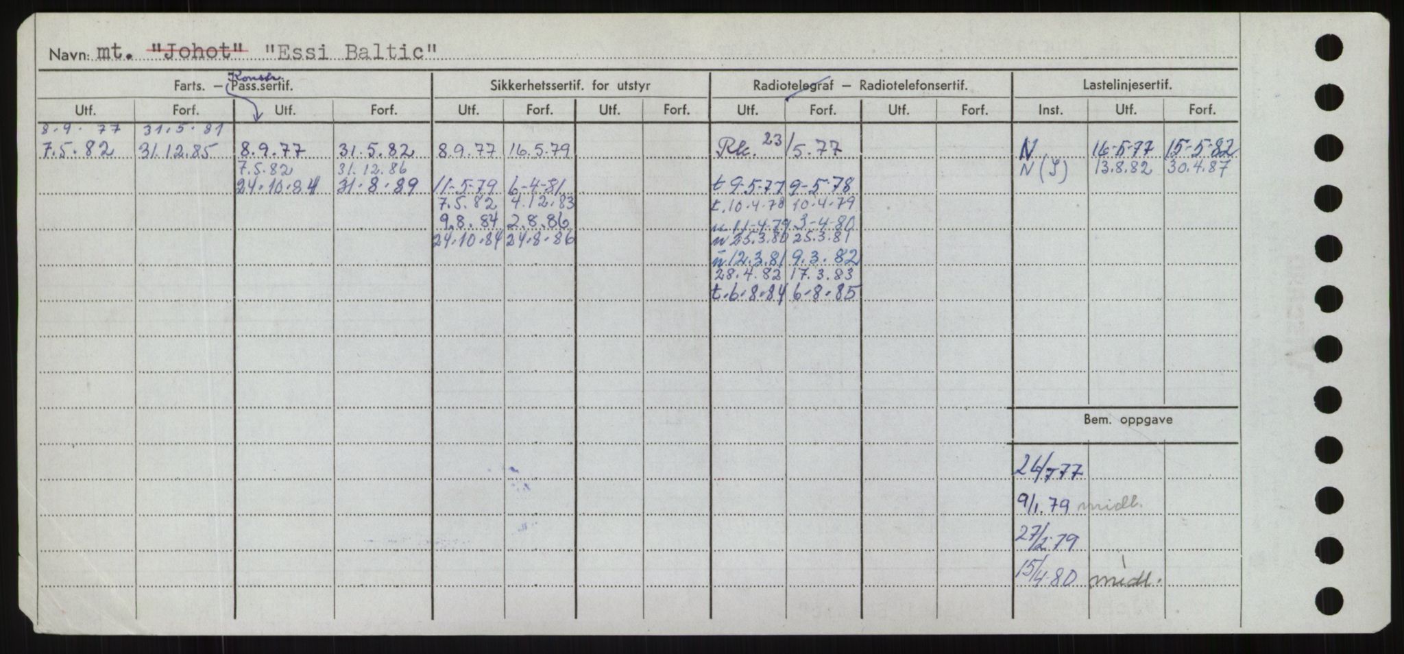 Sjøfartsdirektoratet med forløpere, Skipsmålingen, RA/S-1627/H/Hd/L0009: Fartøy, E, s. 564