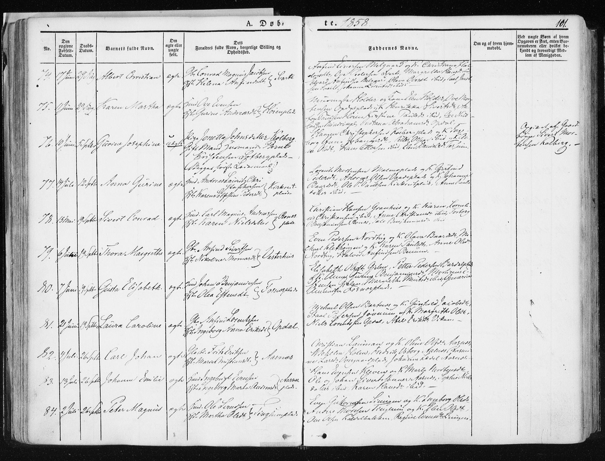 Ministerialprotokoller, klokkerbøker og fødselsregistre - Nord-Trøndelag, SAT/A-1458/741/L0393: Ministerialbok nr. 741A07, 1849-1863, s. 101