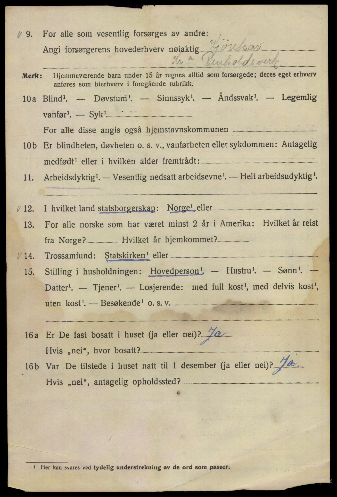 SAO, Folketelling 1920 for 0301 Kristiania kjøpstad, 1920, s. 224734