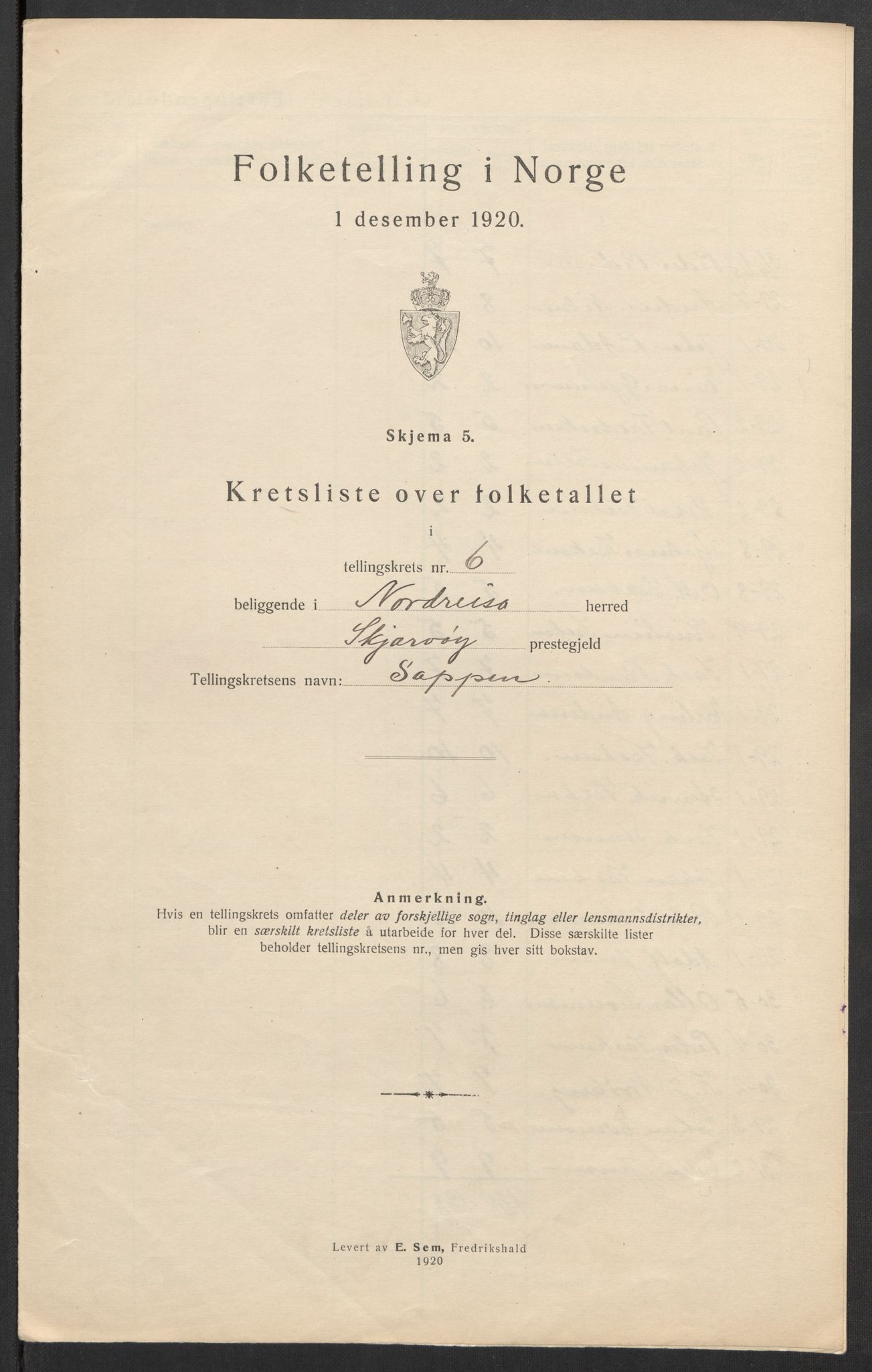 SATØ, Folketelling 1920 for 1942 Nordreisa herred, 1920, s. 21